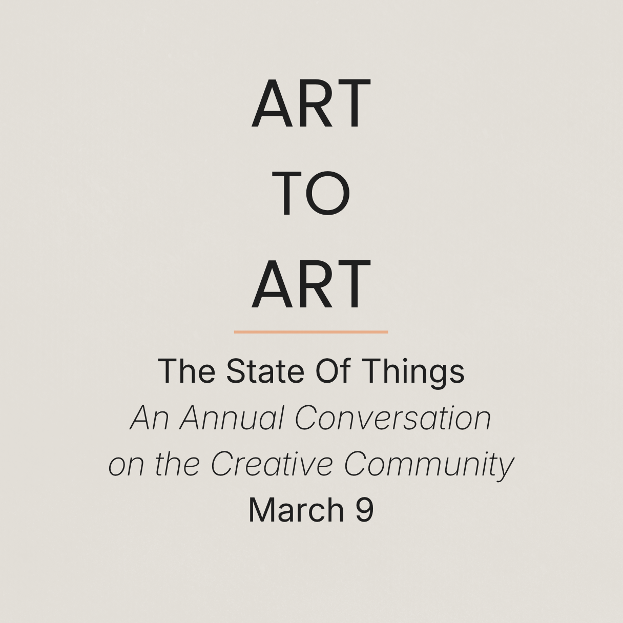 Art to Art: Creative Well, The State of Things