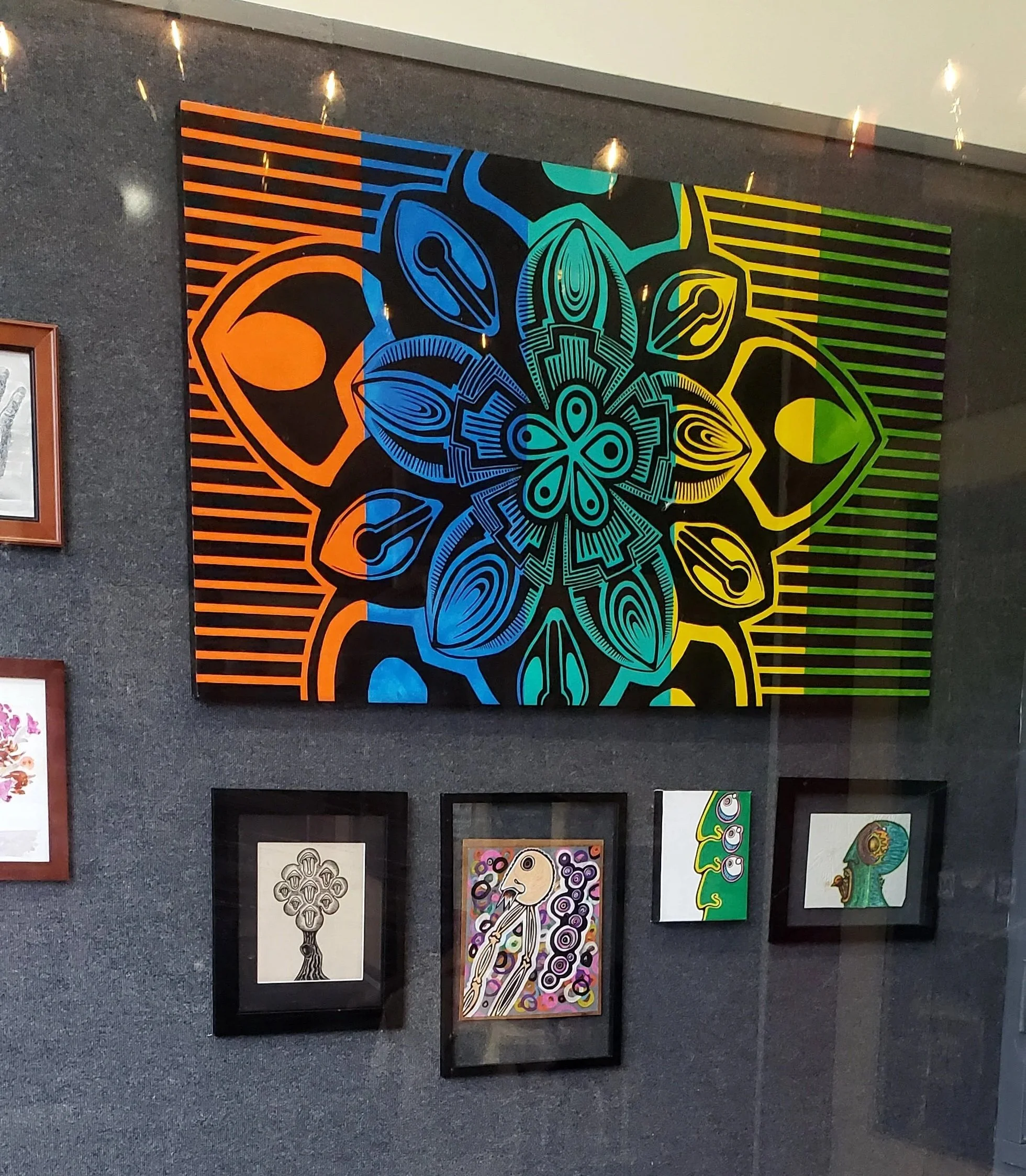 Upstairs Studio Window Exhibit