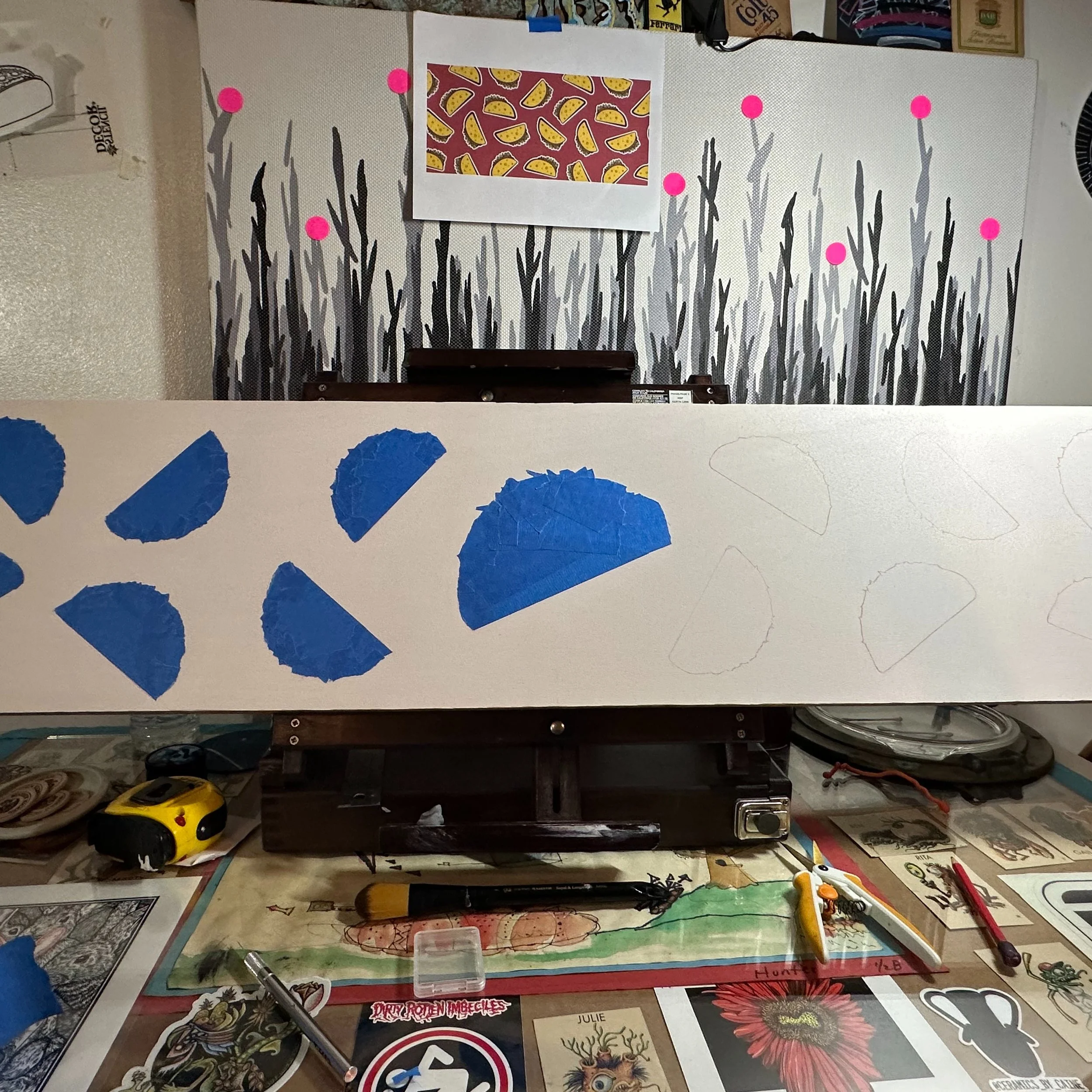 Tomorrow!

Art to Art: Creative Well

WHAT ARE YOU WORKING ON?

Not just: what are you making?

What are you trying to figure out?
What keeps pulling you back?
What&rsquo;s stalled?

What&rsquo;s working?
What&rsquo;s changing?
What do you need in or