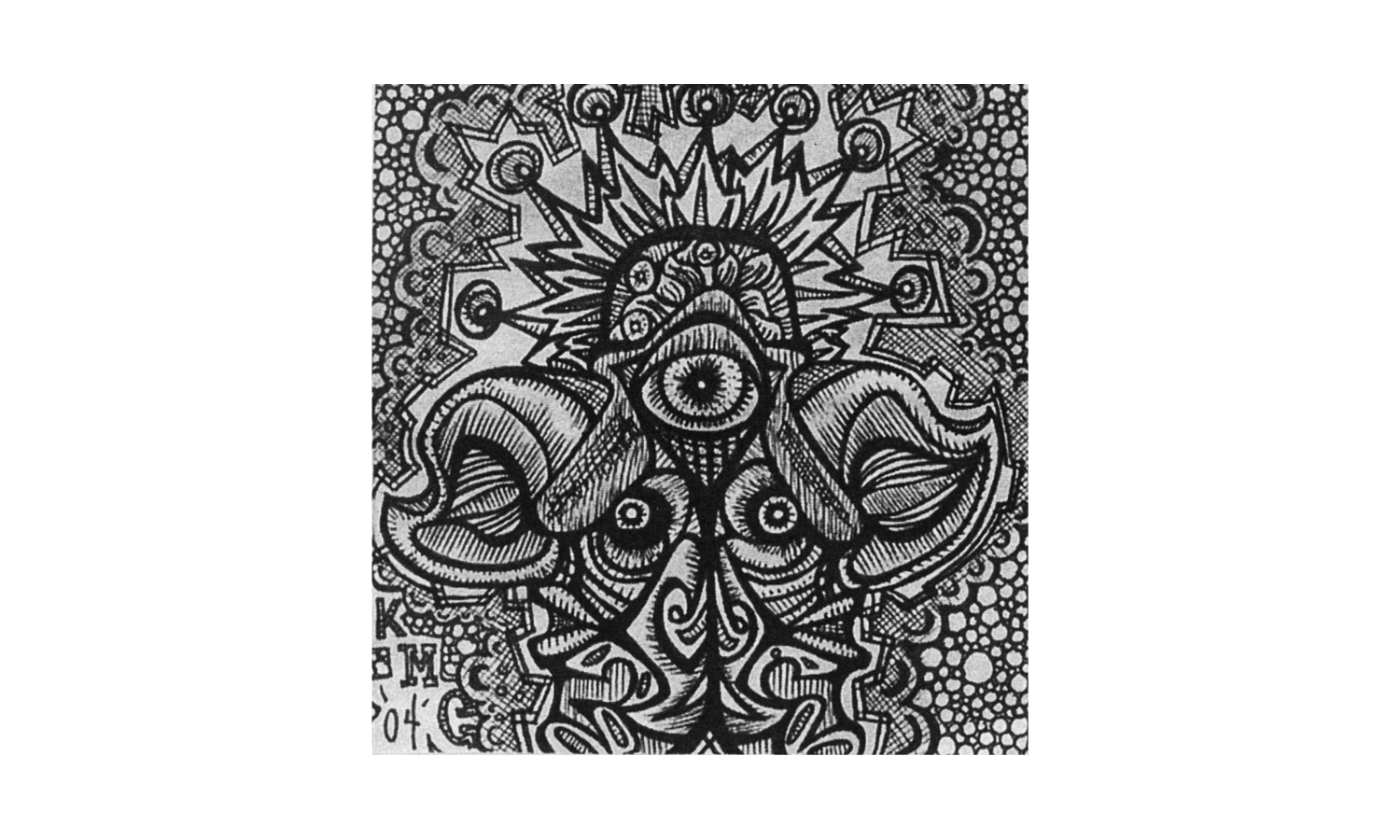 Three Faces - signed print