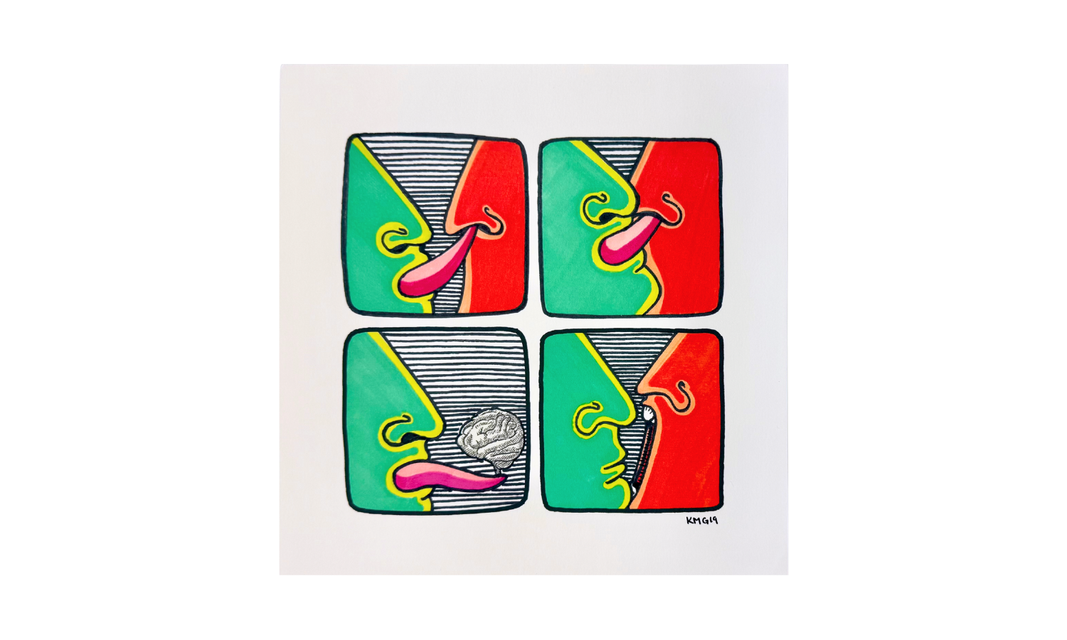 I Can Taste Your Thoughts - initialed print