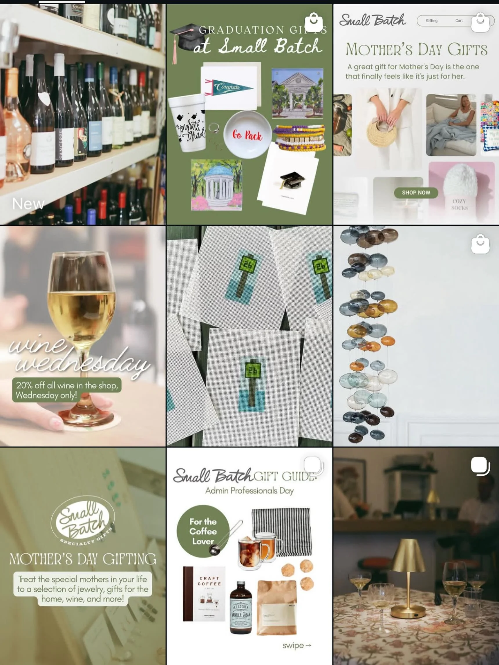 Nothing makes me more giddy than a cohesive and fun Insta feed 🤩 check out @shopatsmallbatch content from the past few weeks, we&rsquo;ve got some exciting events and must-haves ready to go for the summer! You won&rsquo;t want to miss it 🥂 

Busine