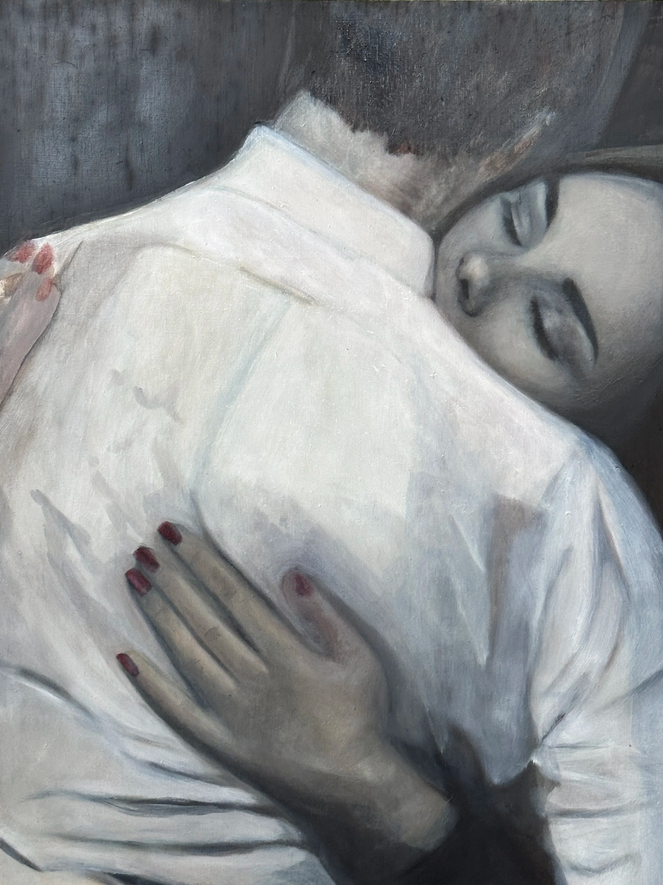 Lovers, 2026, Oil on Wood Panel, 11 x 14 Inches