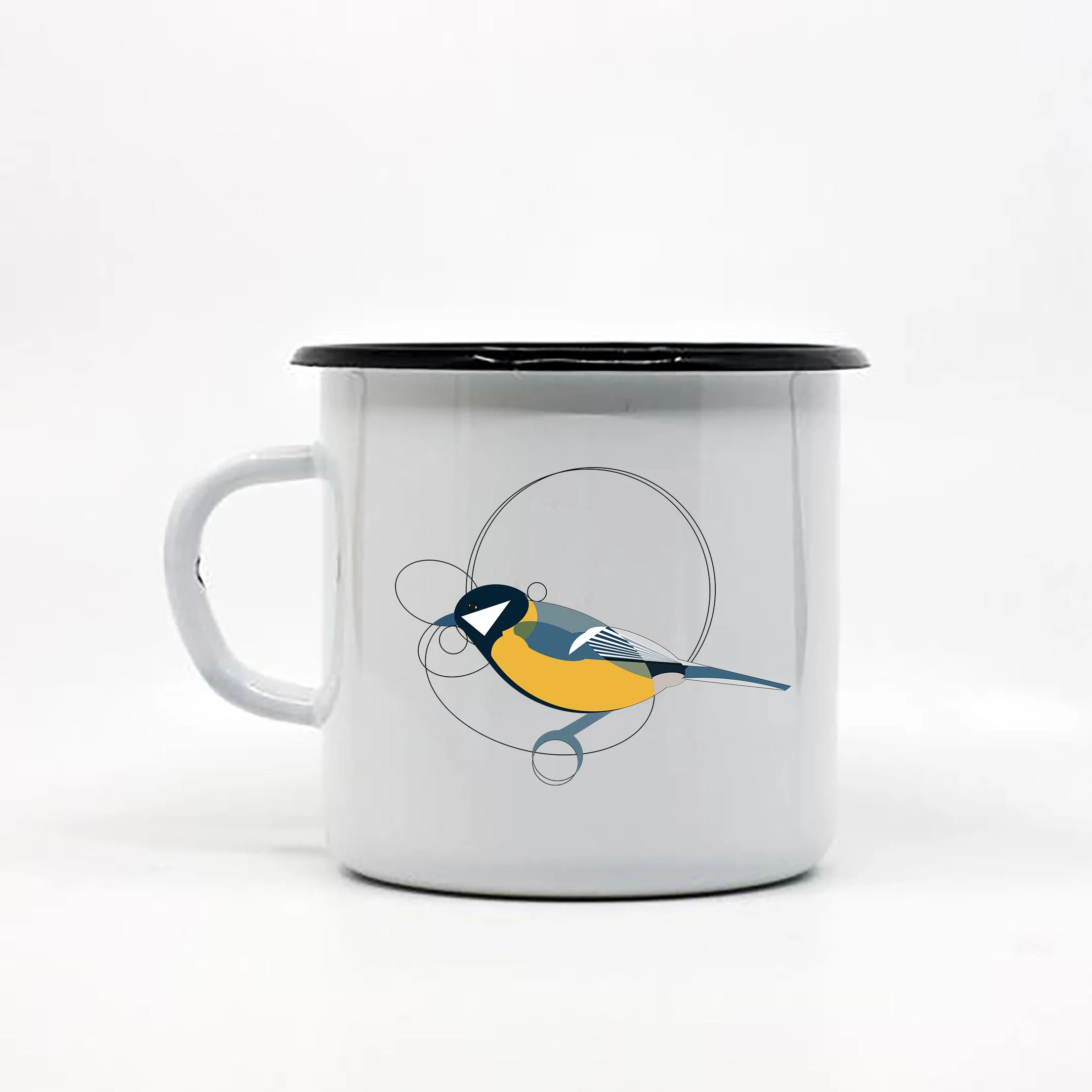 Taza carbonero geométrico