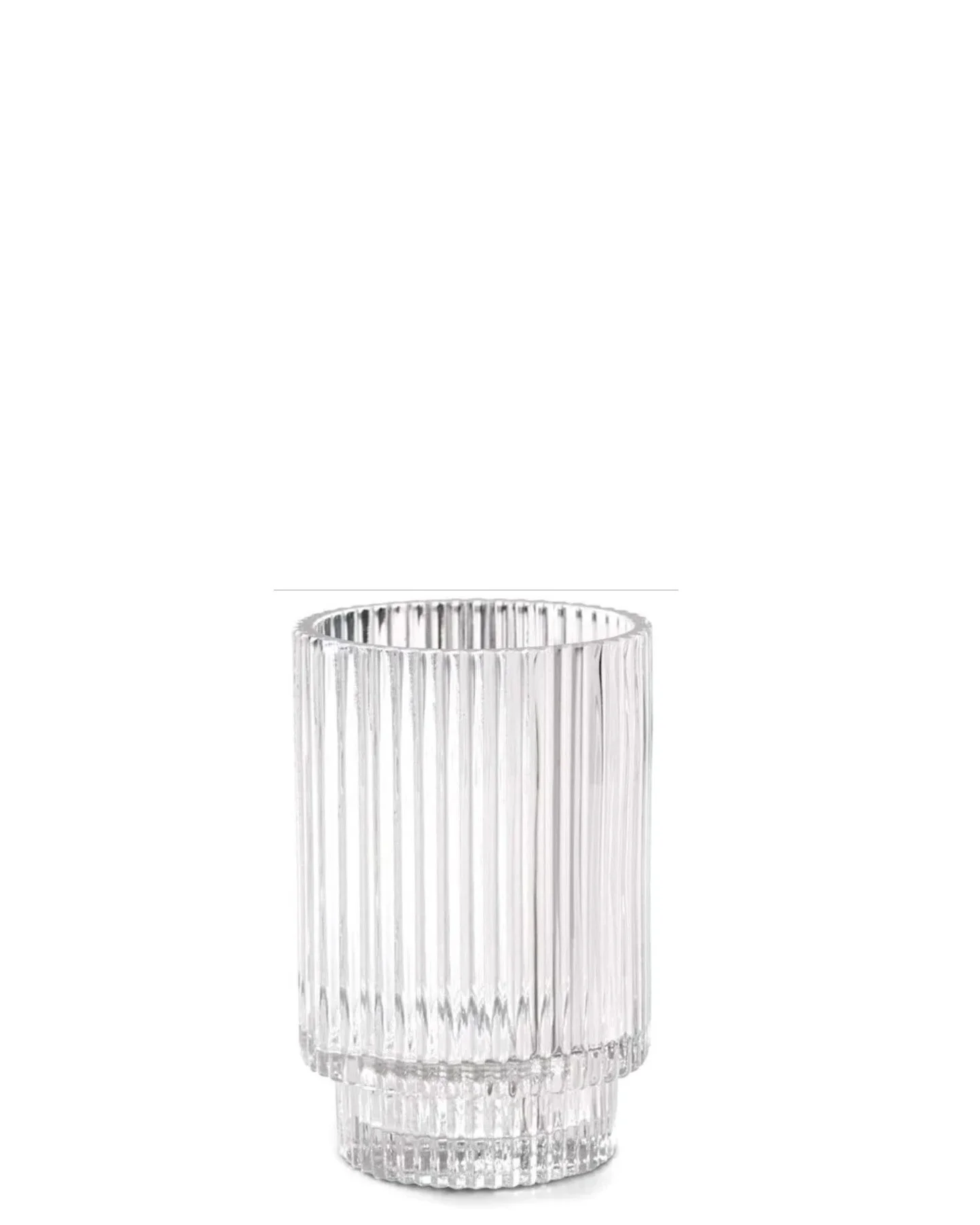 Ribbed glass tealight holder low2.jpg