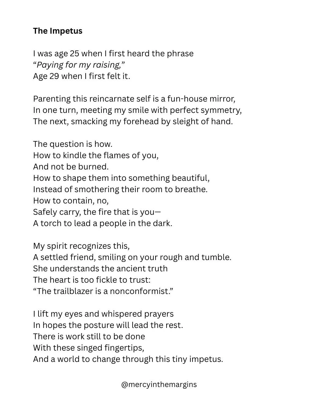 Just another poem I wrote for my daughter during a post-outing crash-out while parked in our garage. 🙃🔥 
#poetry #parentingpoetry  #writersofinstagram #substackwriter
