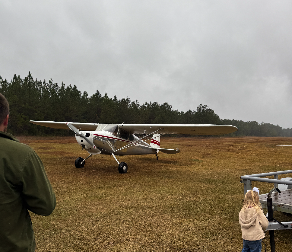 Aircraft frame and fuselage repair in private hangar