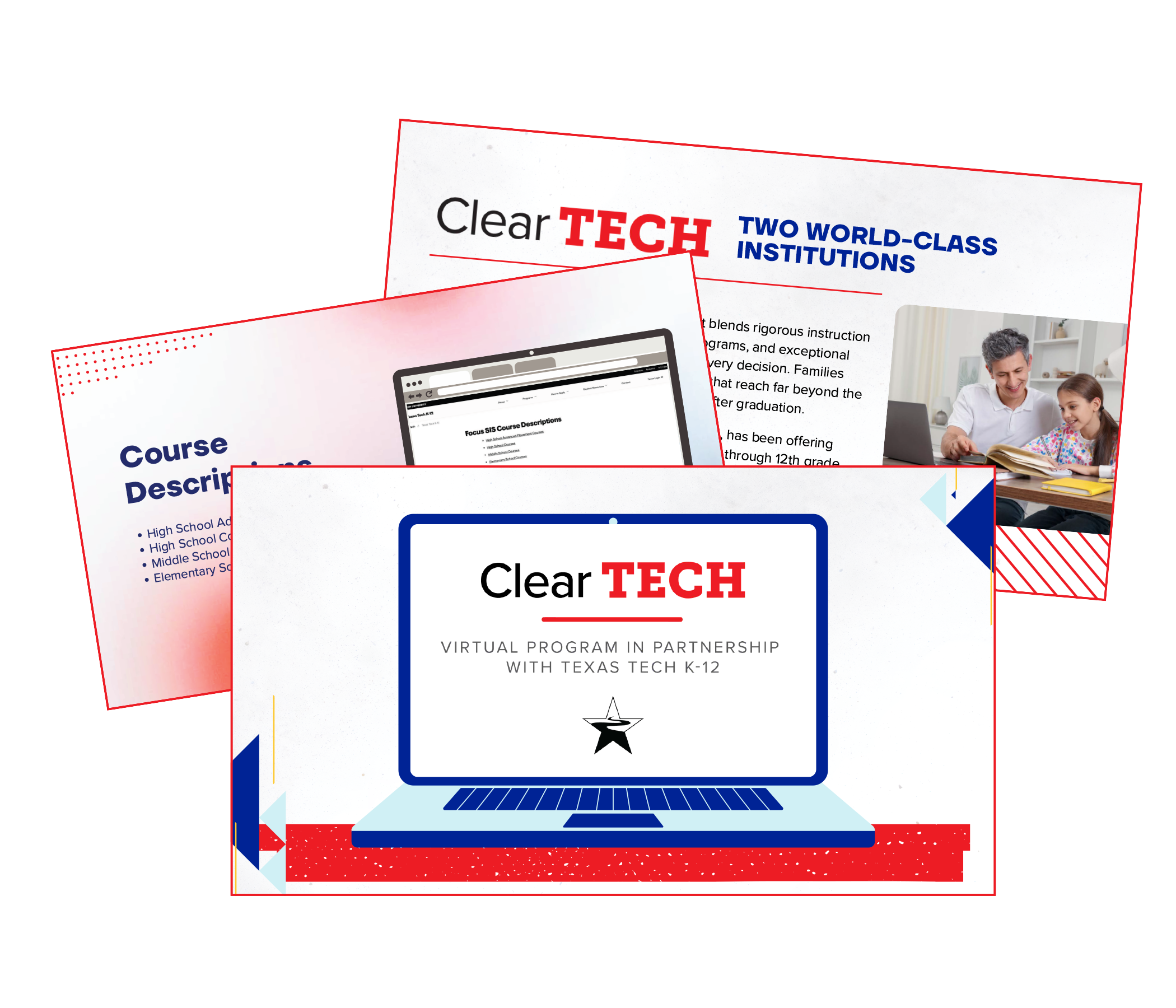 Presentation thumbnails stack graphic