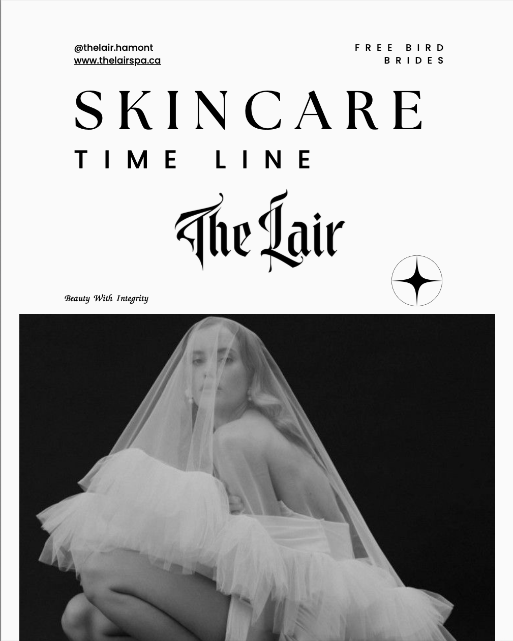 The Lair's Wedding Skincare Timeline