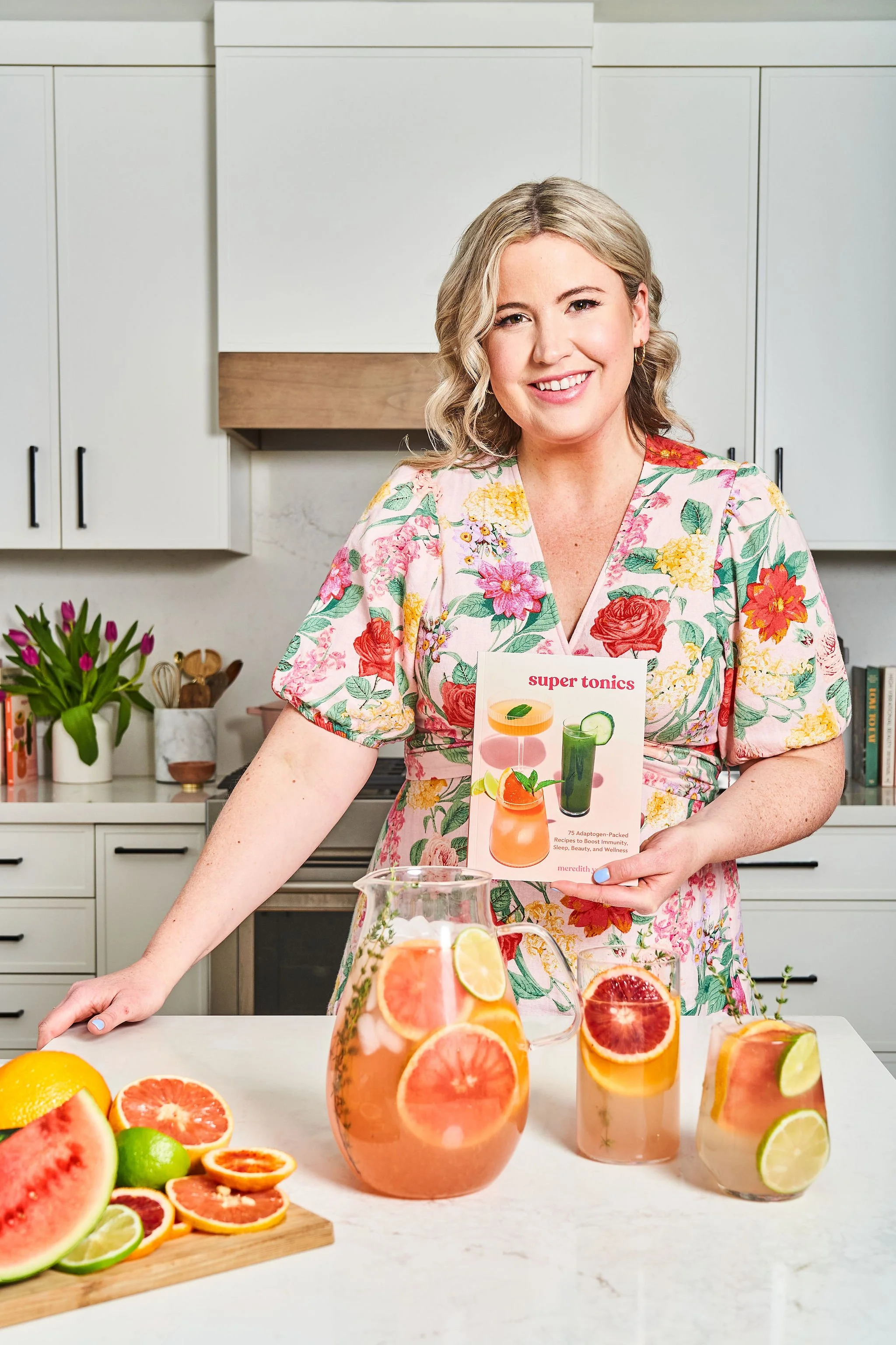 hair and makeup for cookbook author