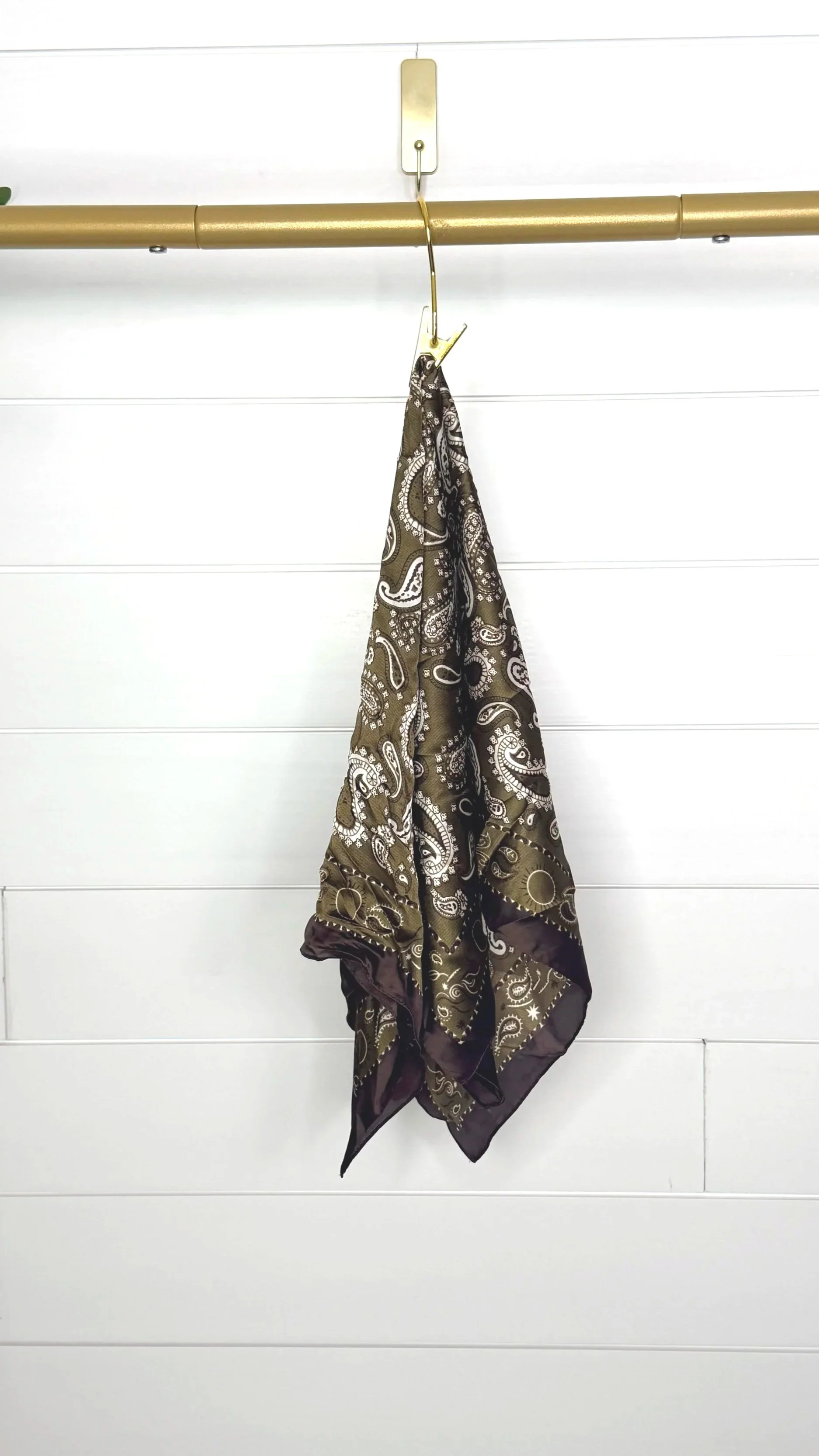 Olive and Brown Scarf