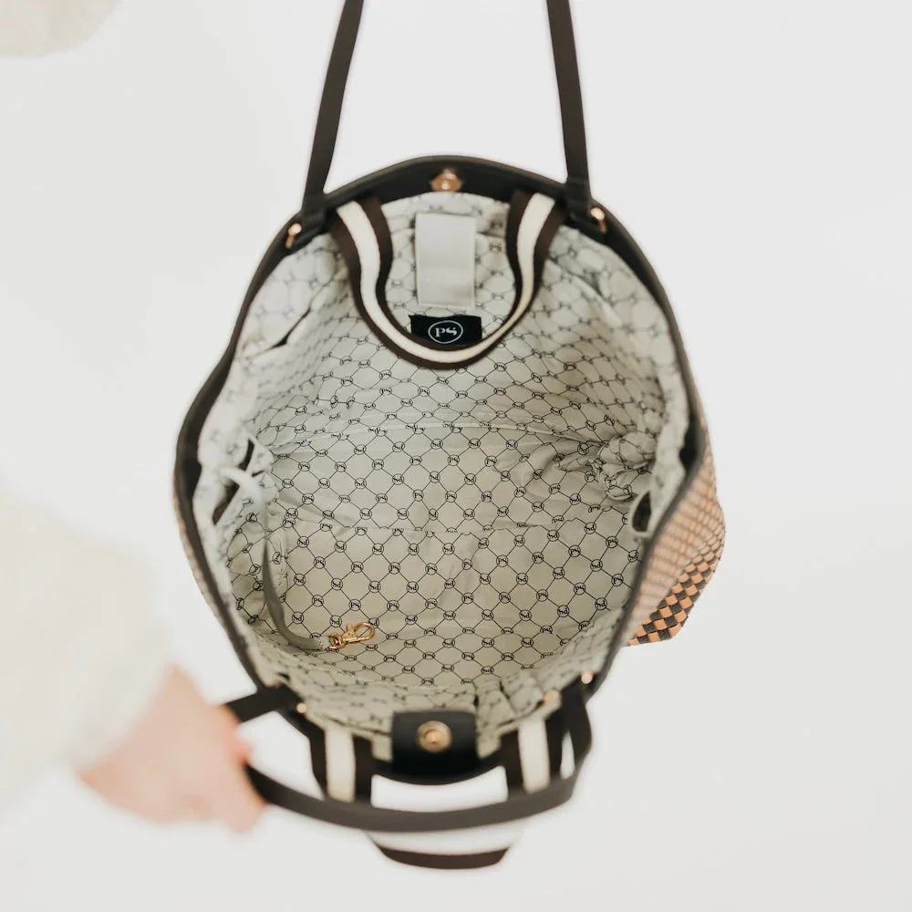 Large vegan leather bag