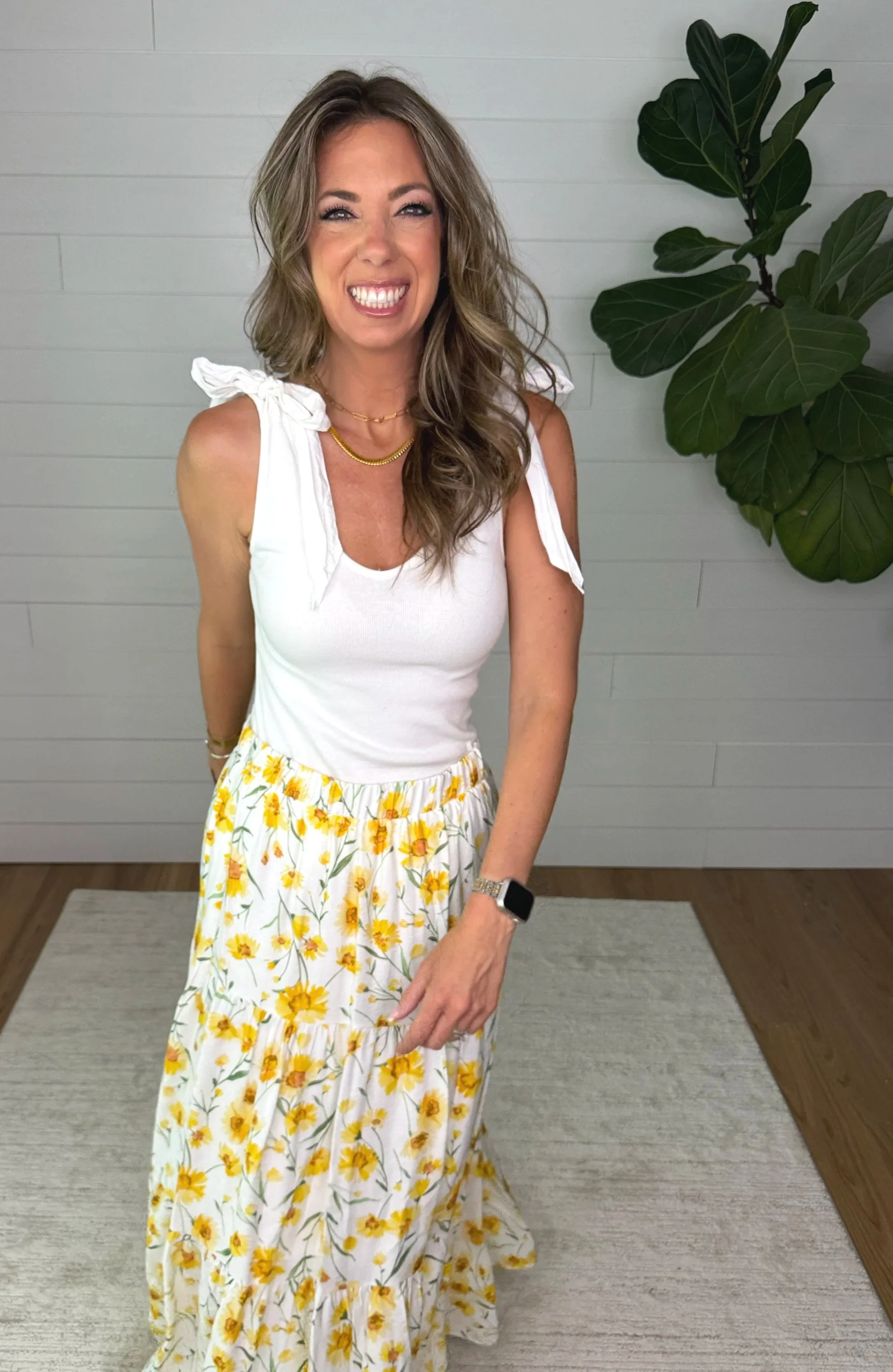 Sunny Blossom Maxi Skirt