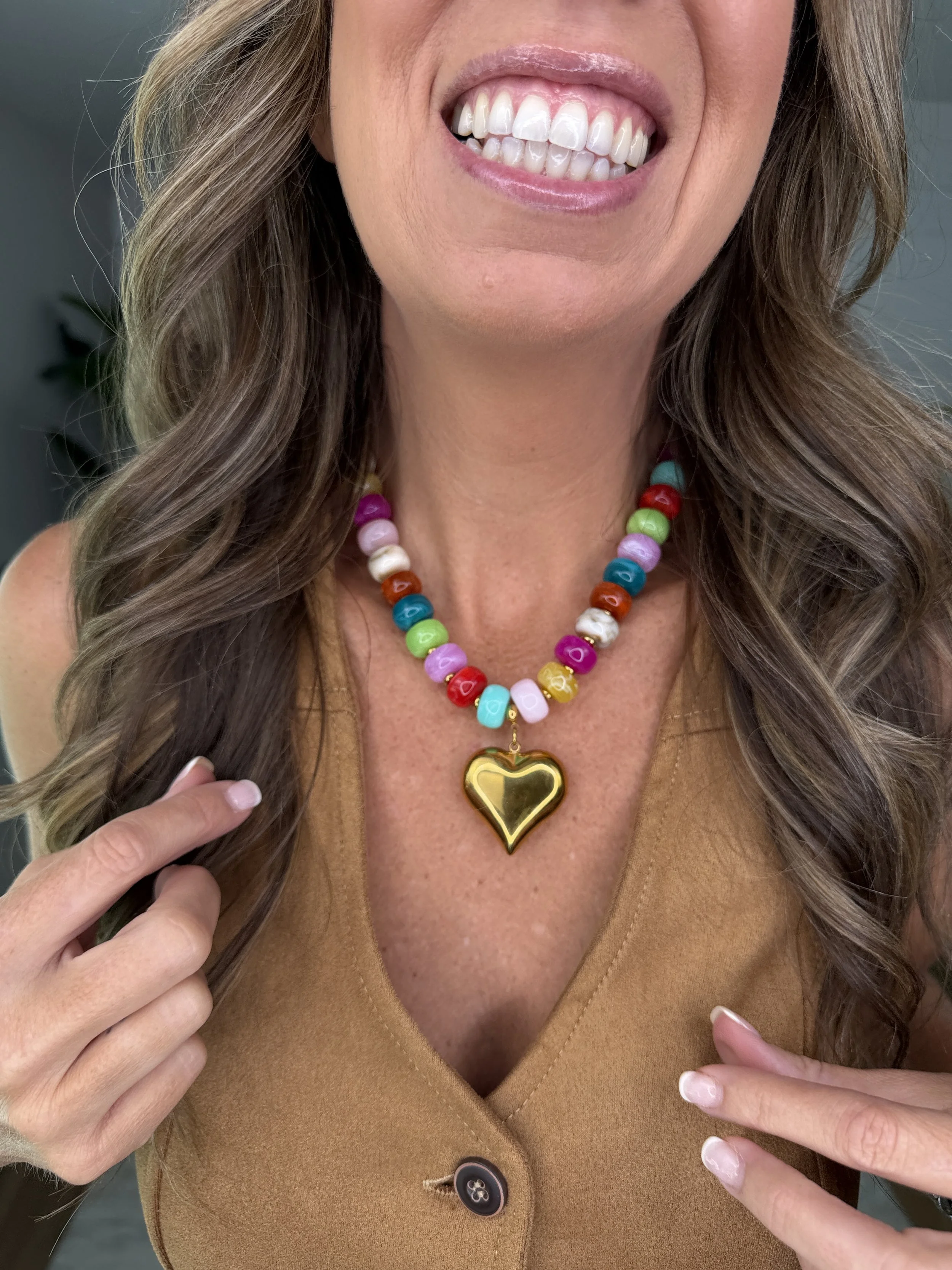 Colorful Heart Necklace