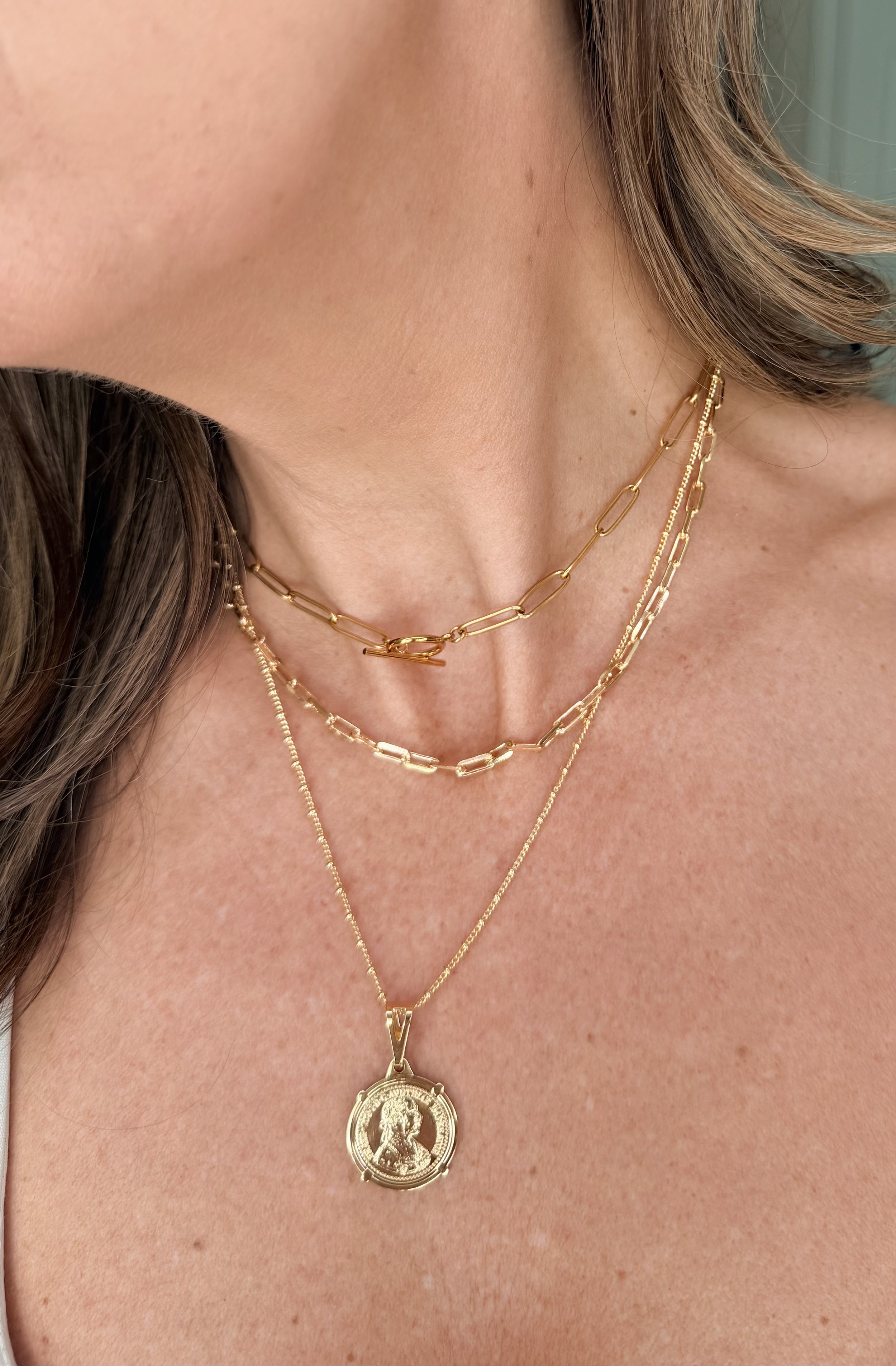 Sahira 18" Emperor Coin Necklace