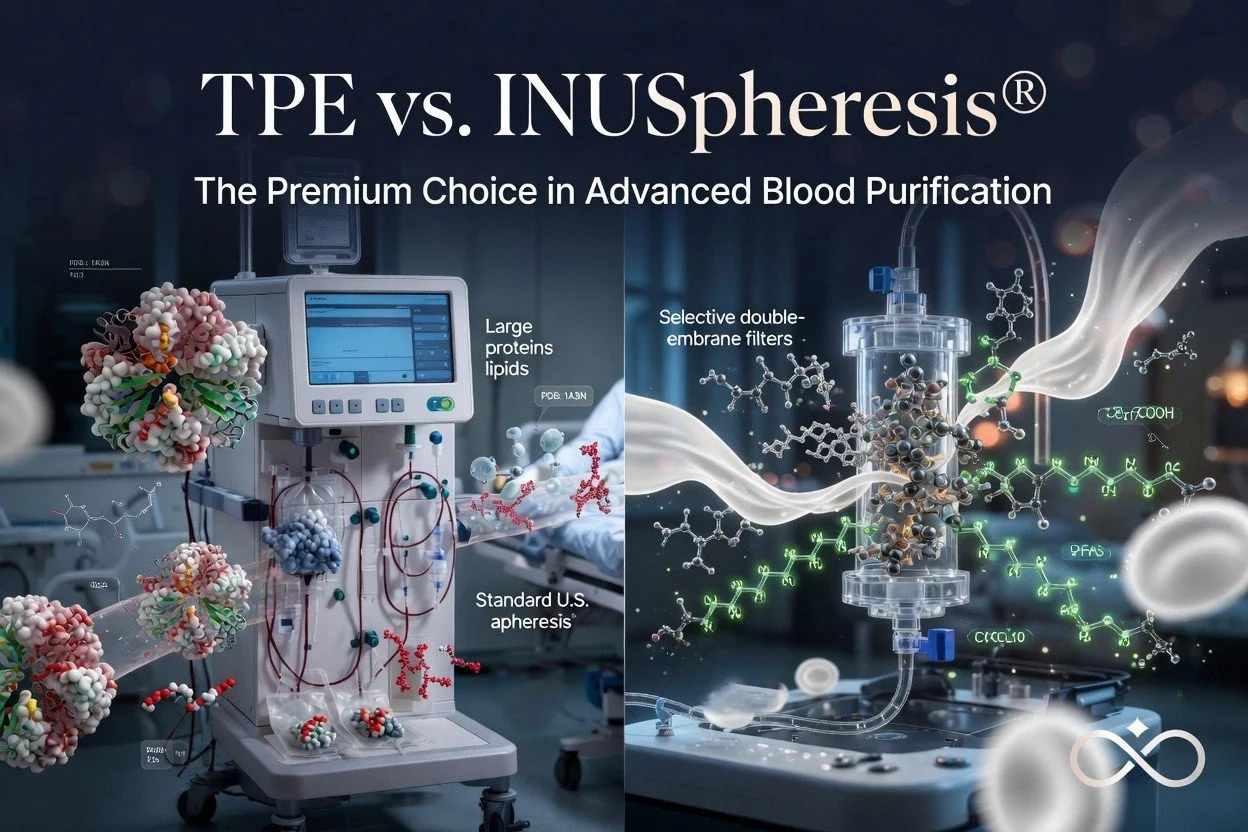 TPE vs. INUSpheresis®: Why the Premium Choice in Advanced Blood Purification Delivers Superior Results for Detox, Longevity &amp; Chronic Conditions