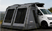 Awning optional extra for camper hire 