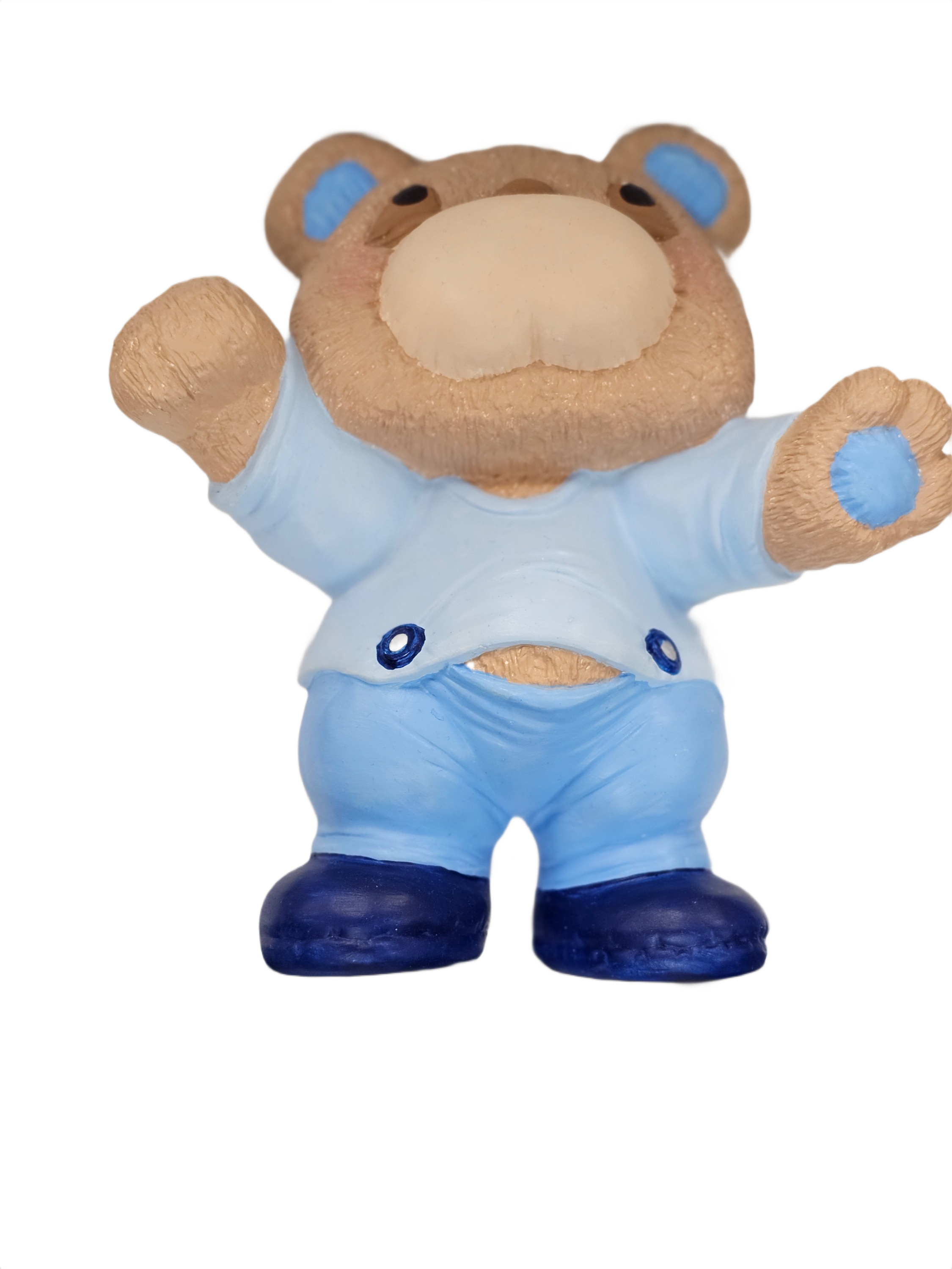 Rise and Shine Teddy Bear – Whimsical Blue Pajama Wall Planter
