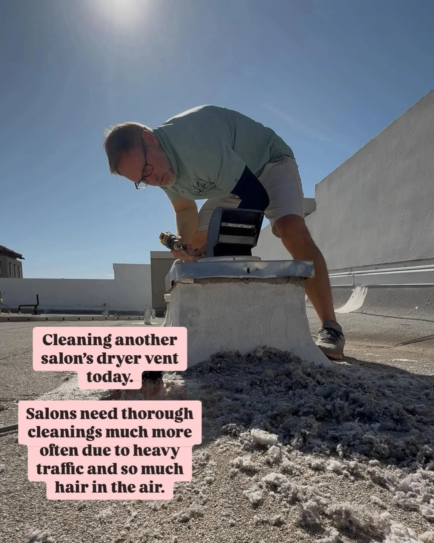 Commercial dryer vent cleaning in queen creek, Gilbert, mesa, east valley arizona.