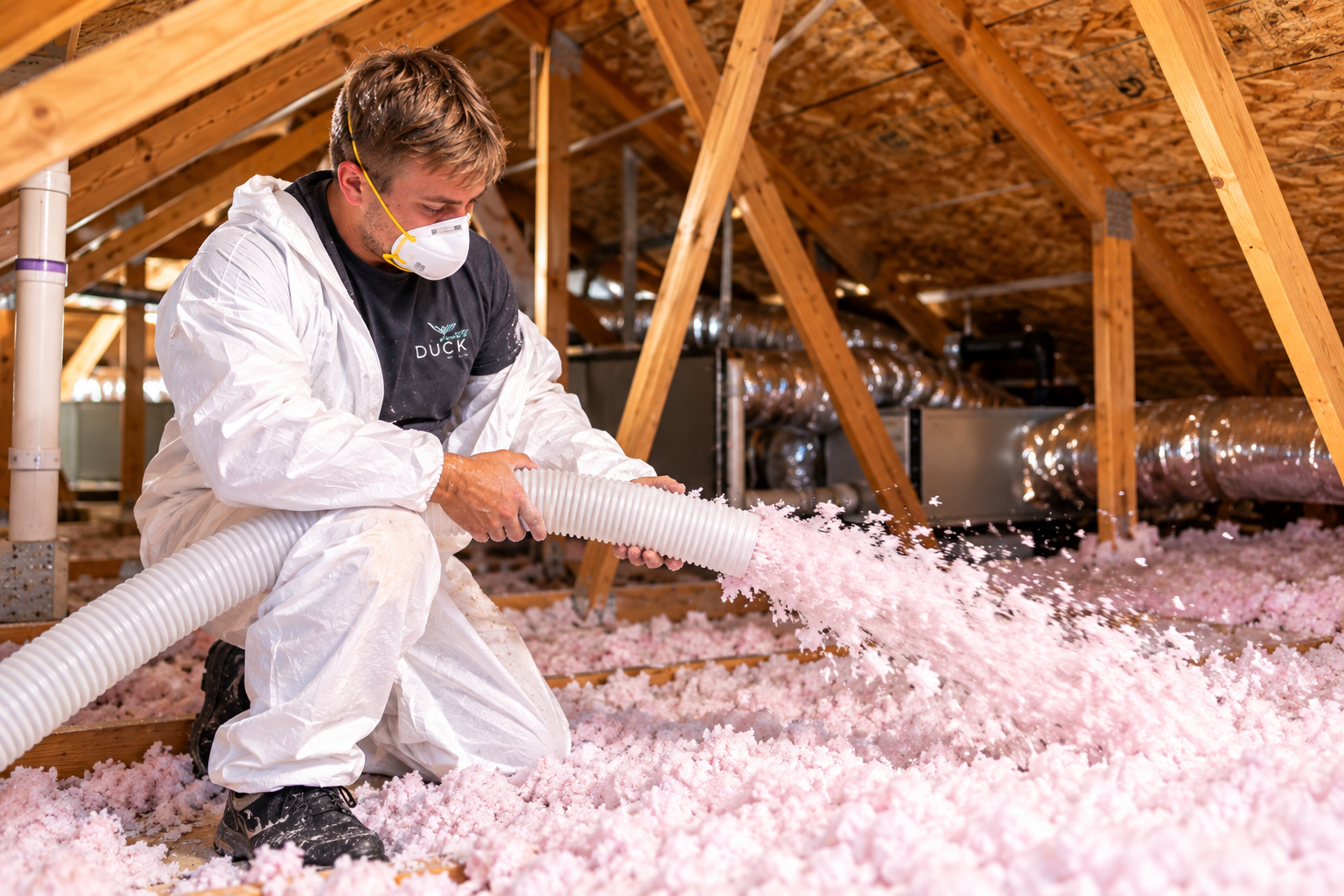 Home attic insulation in queen creek, arizona