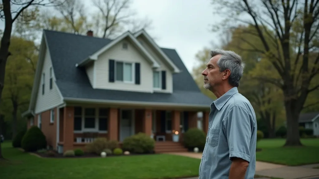 homeowner struggling to know what to do to replace and repair their roof