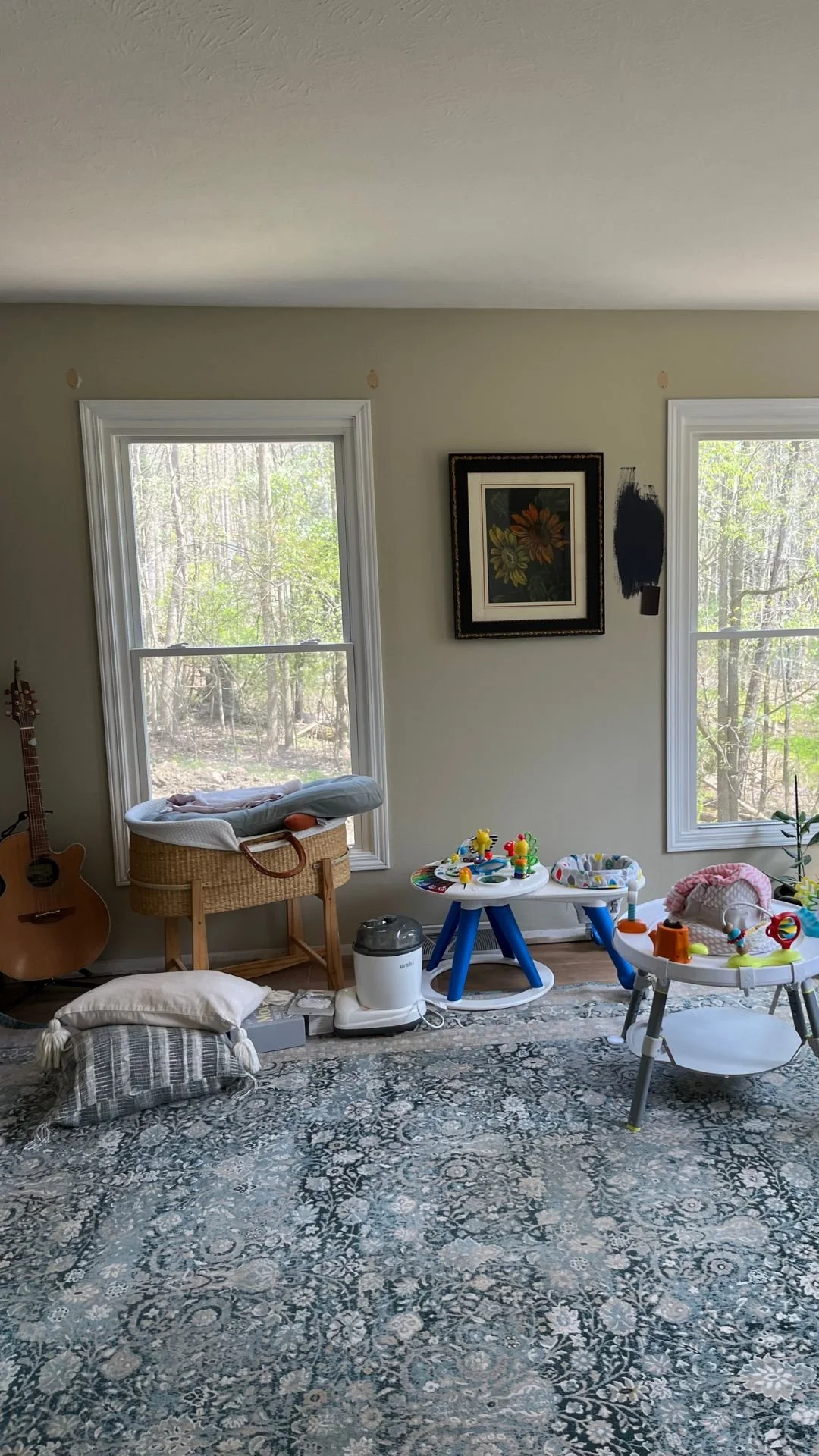 Photo of living room before S. FLynn Design + Build remodel