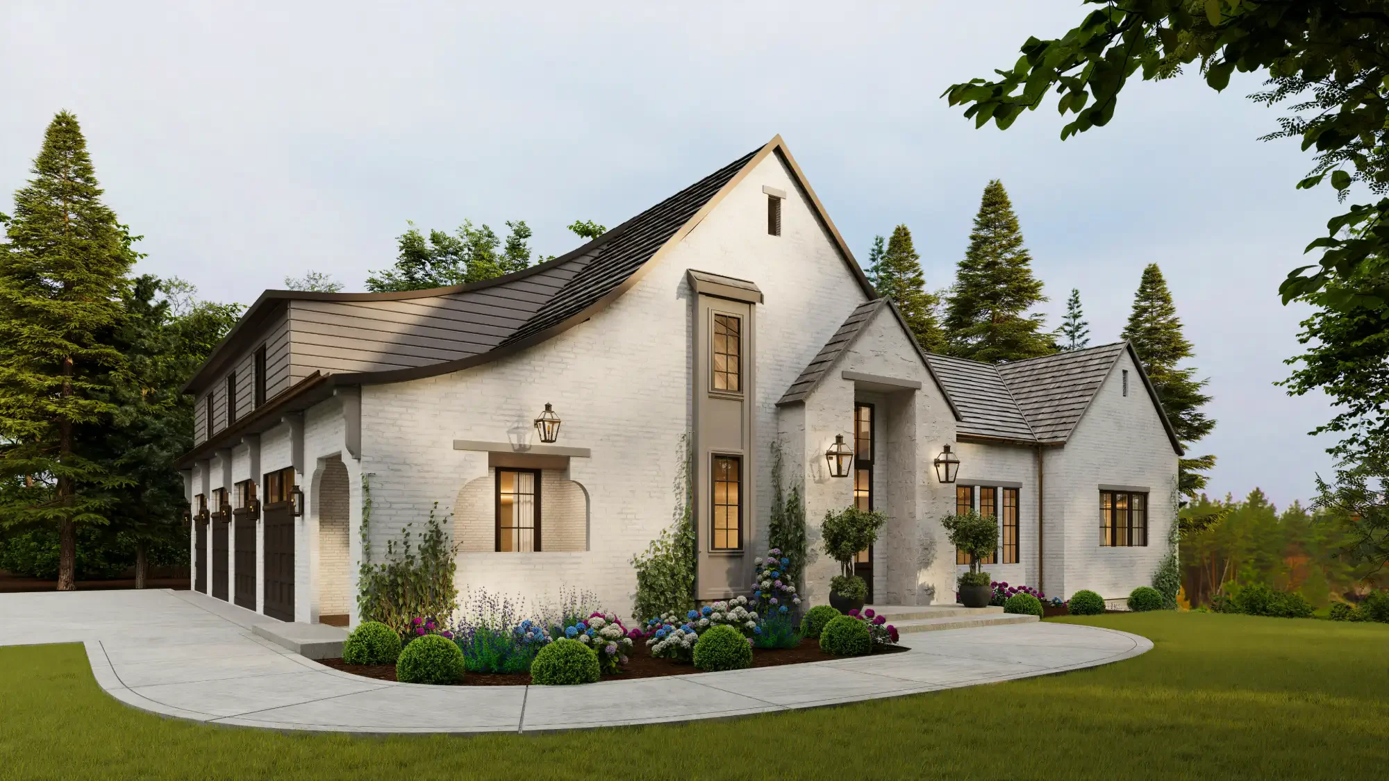 Modern home by S. Flynn Design + Build made possible by their Architectural Drawings service