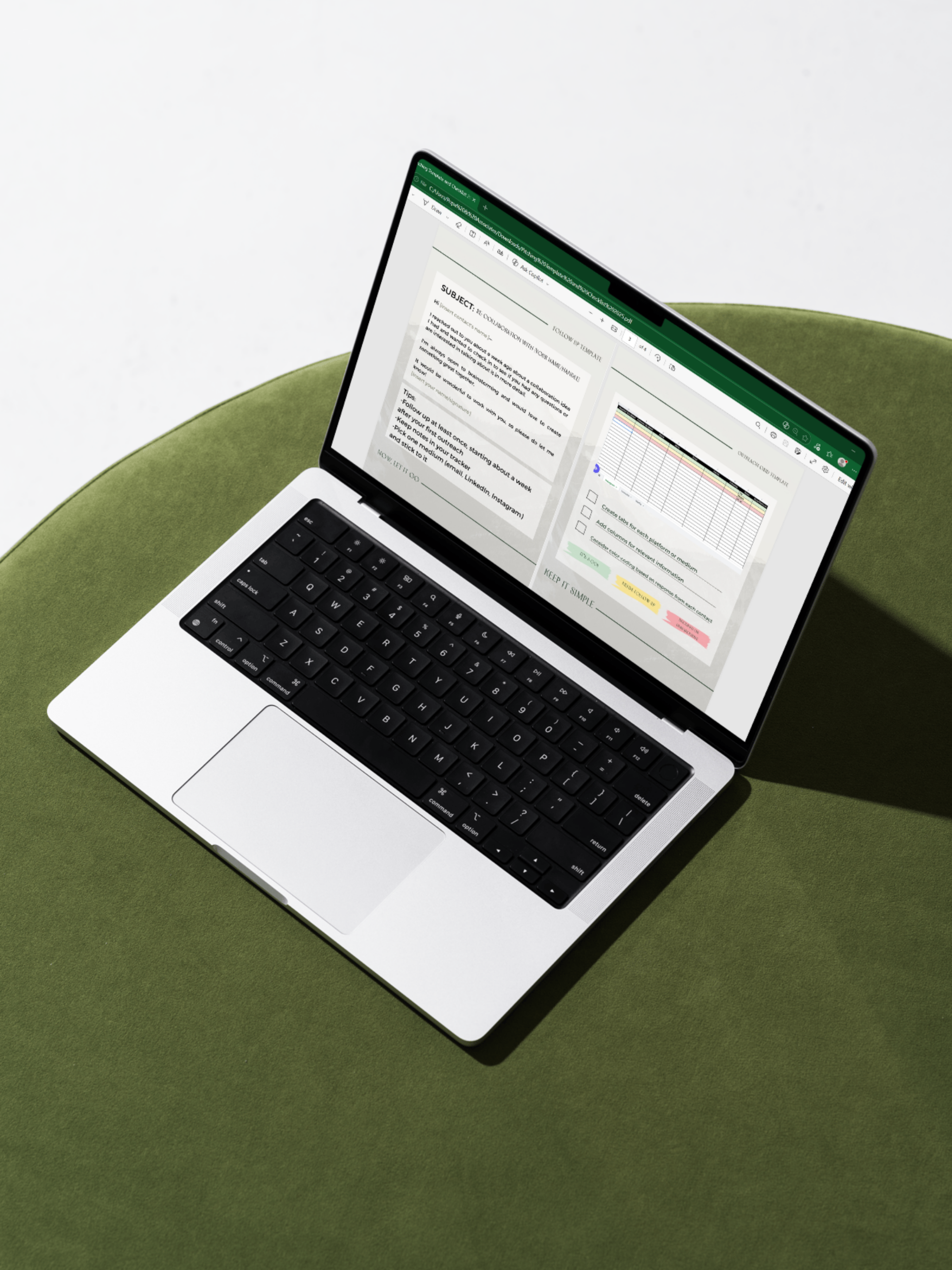 Pitching Template and Checklist