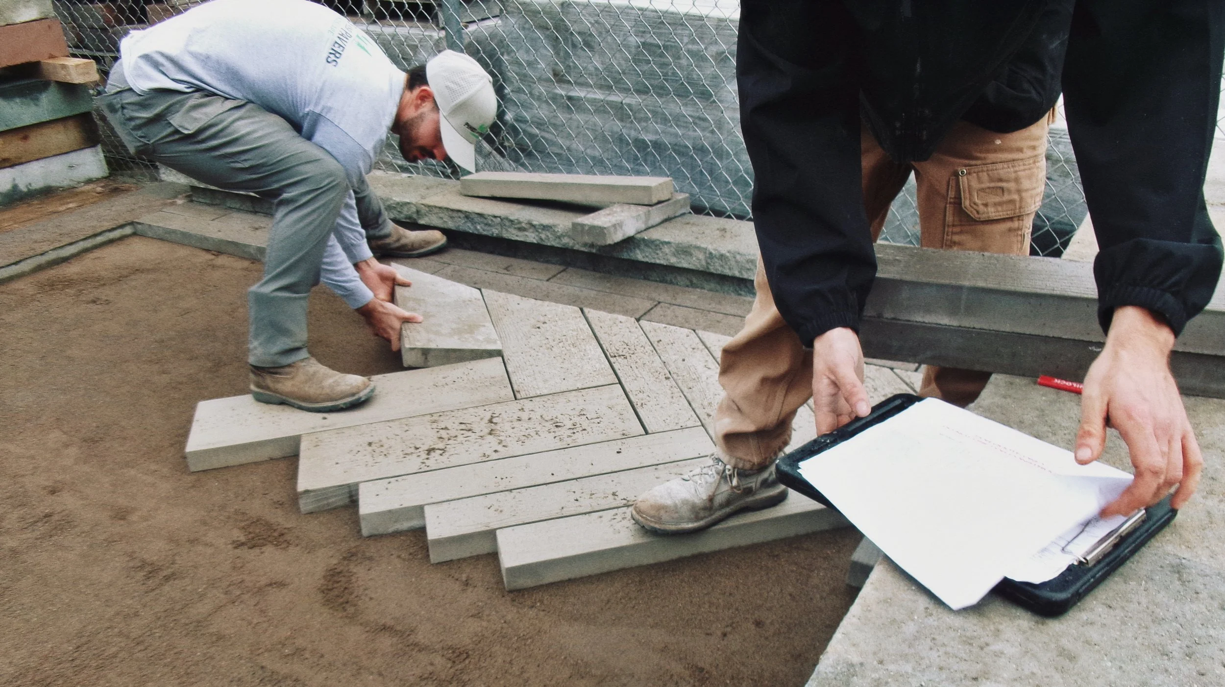 Installing Techo-Bloc Pavers at Paragon Supply