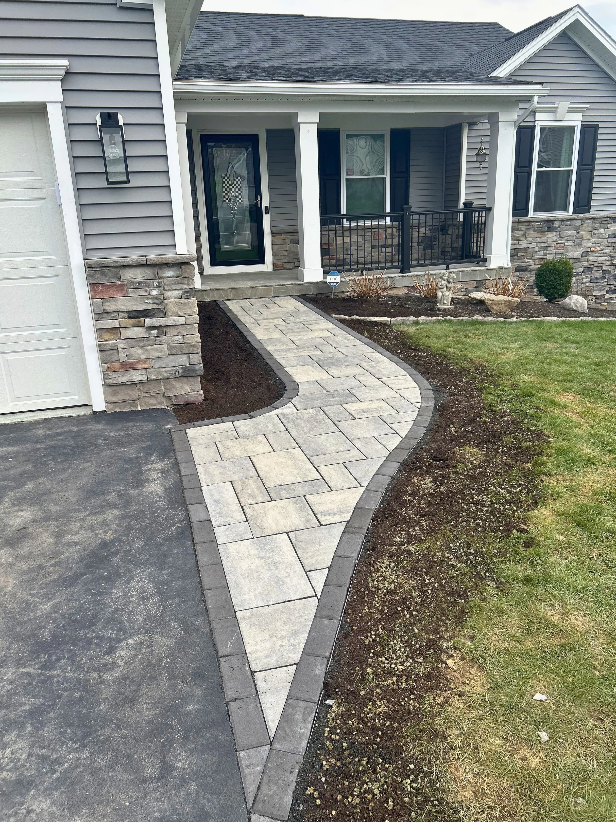 Modern Paver Walkway