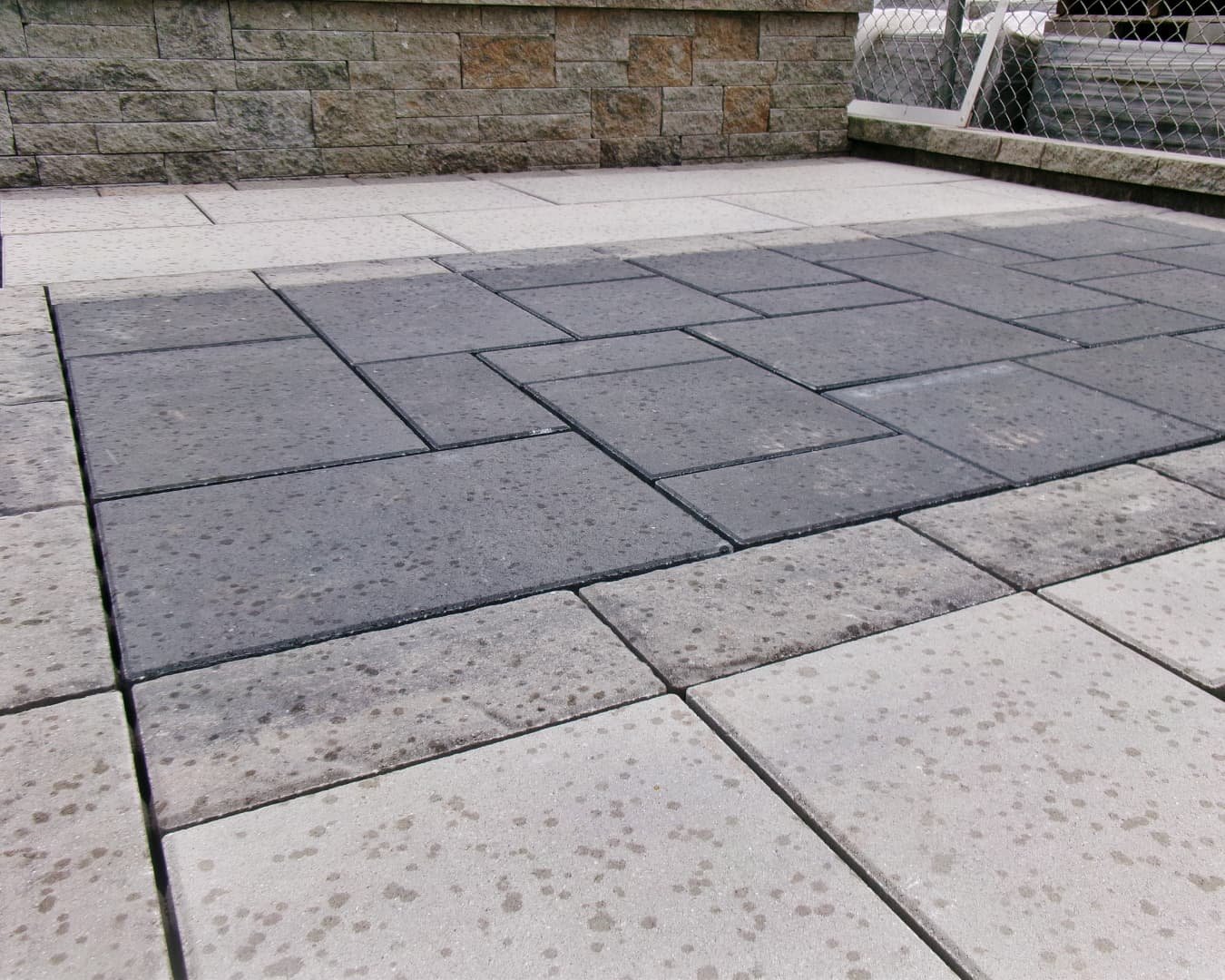 Paragon Supply Techo-Bloc display completed by Pines and Pavers.