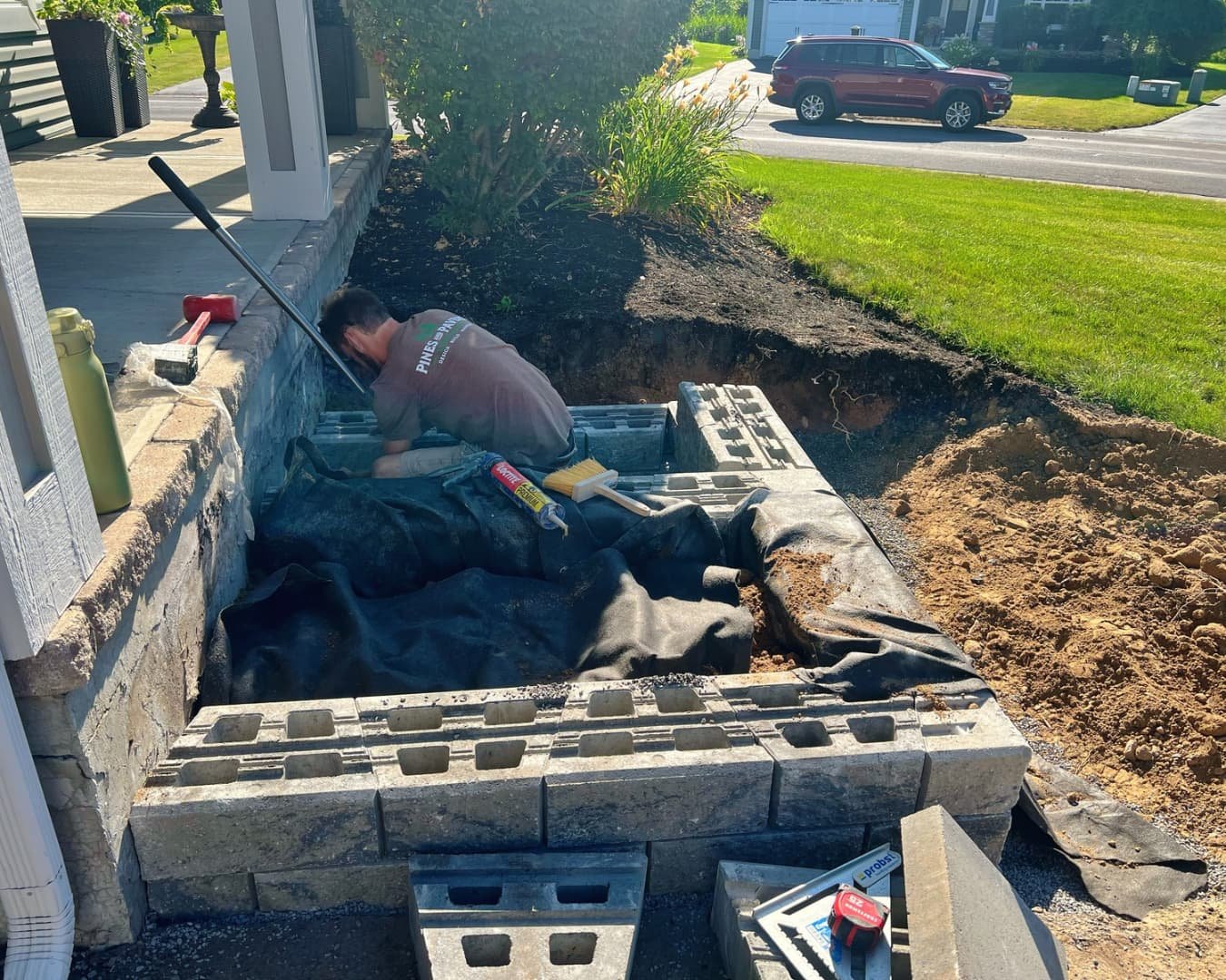 Site preparation and demolition work by Pines and Pavers in Manlius, New York.