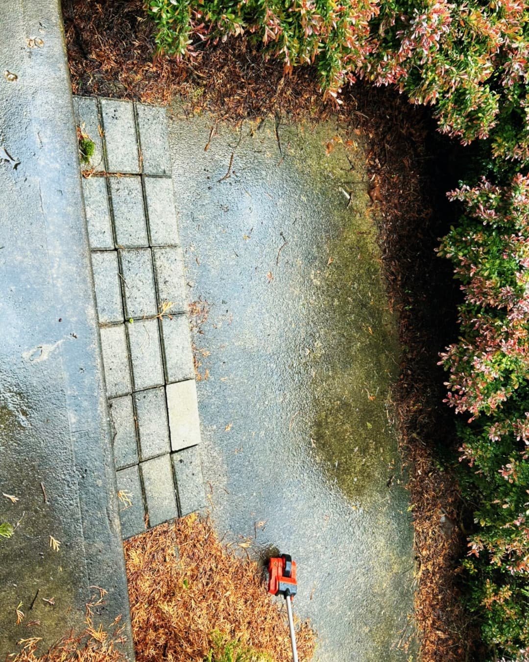 Front paver walkway bordered by decorative stone at a Central New York home with a polished curb appeal upgrade.