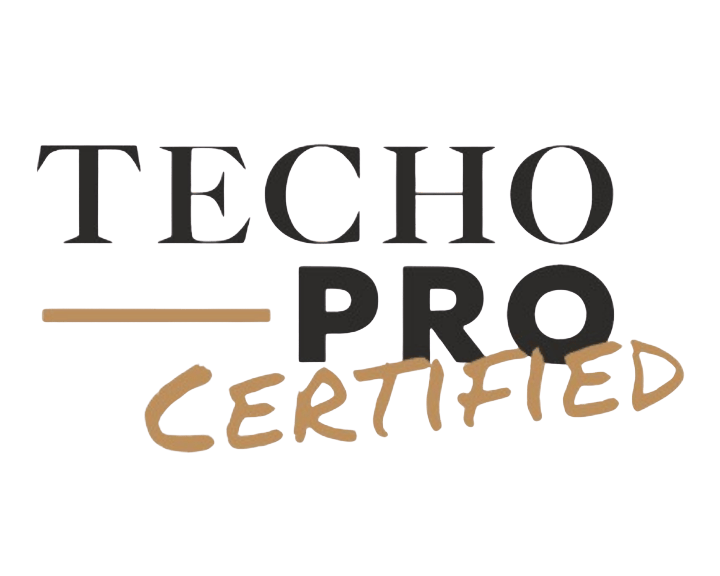 Techo Pro Certified contractor badge
