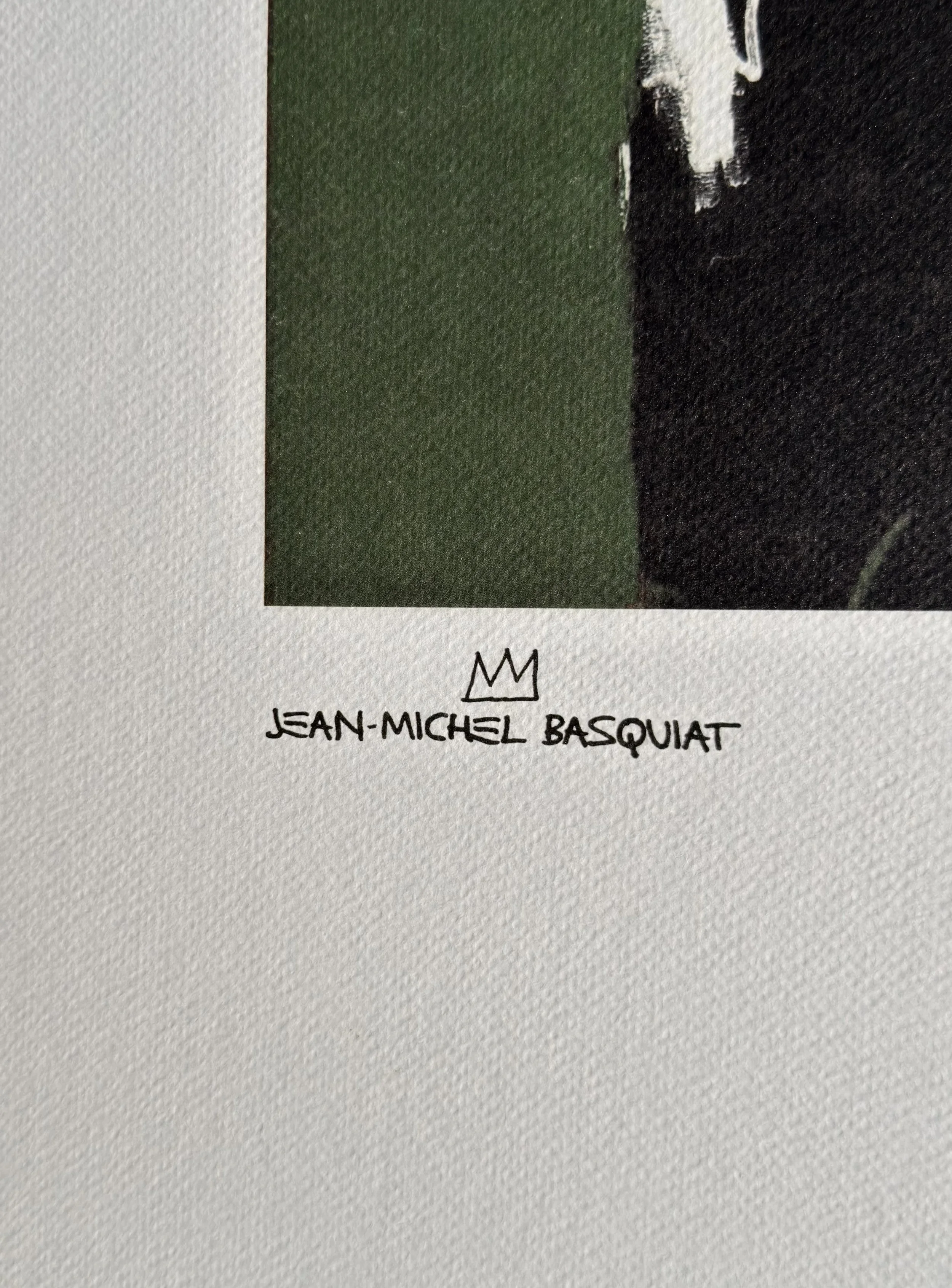 Jean-Michel Basquiat Pedestrian 2 1984 Lithograph 21/100. Urban Alienation, African Mask Iconography, Neo-Expressionist Masterpiece, Artquia Vault Collection.