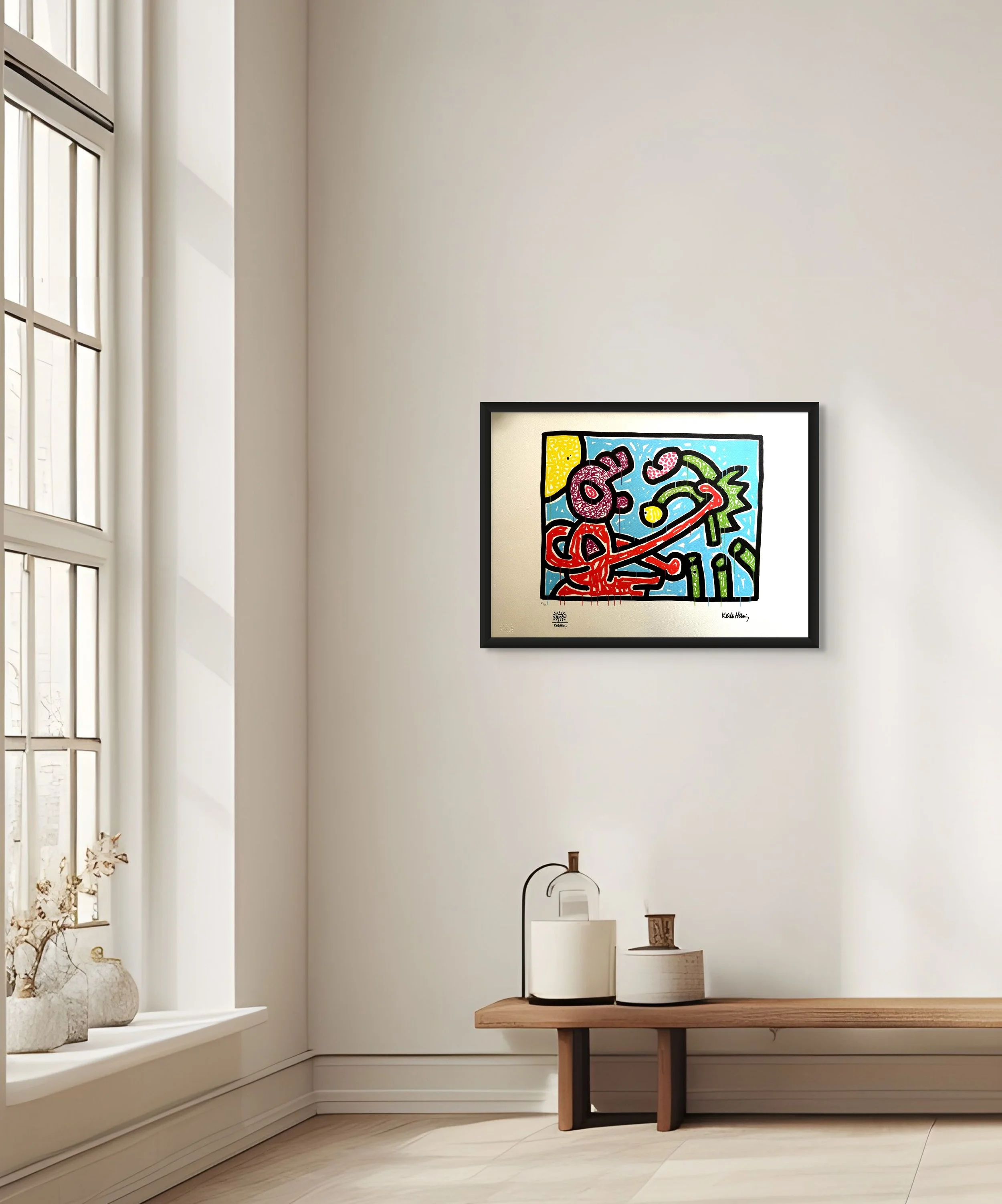 Flowers 1 - Keith Haring - Edition Number: 27/150