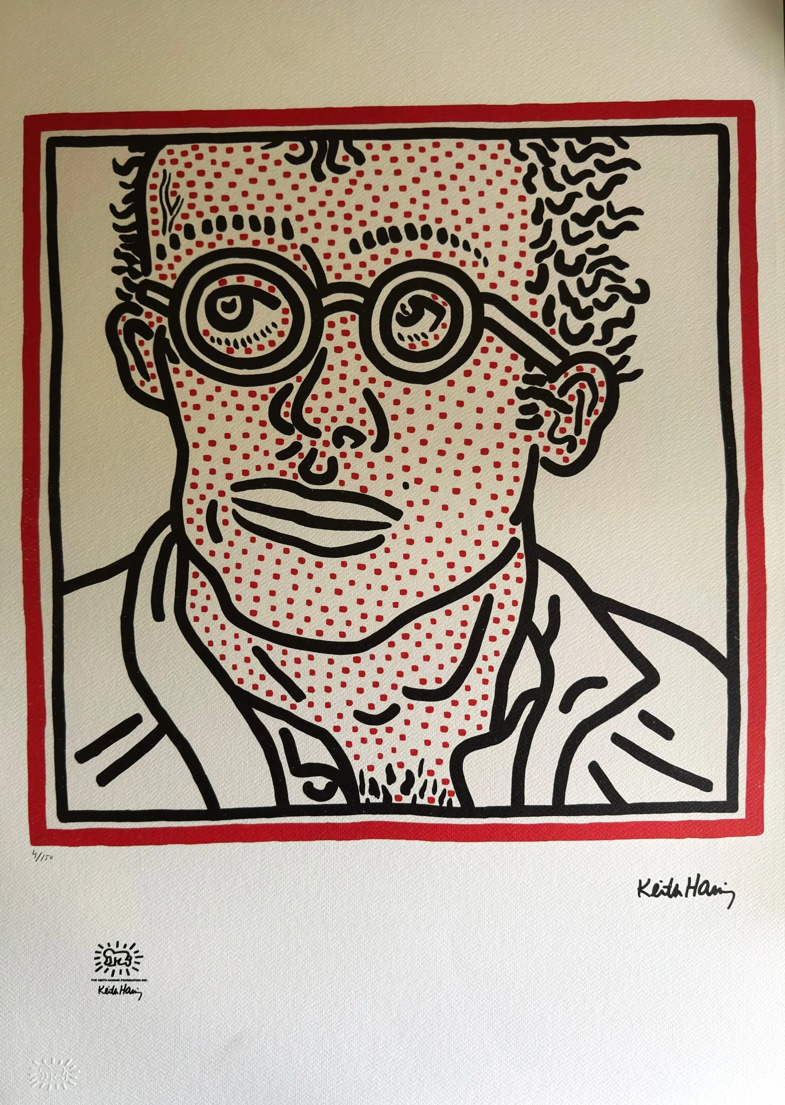 Self Portrait for Tony Shafrazi (4/150) by Keith Haring | Keith Haring Foundation | Artquia