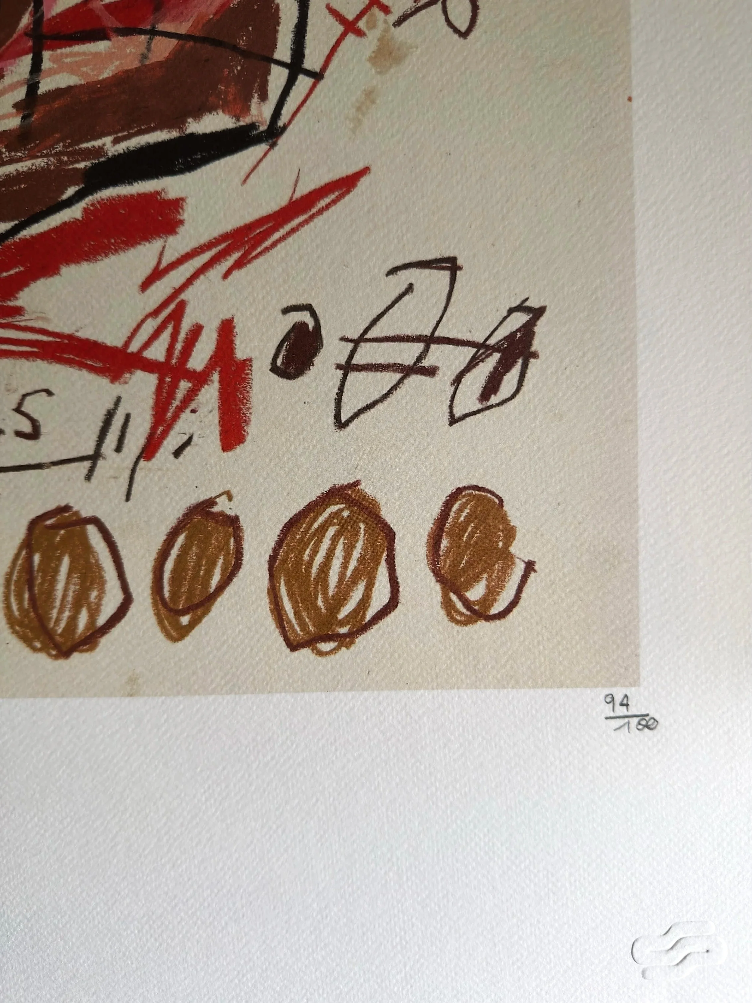 Brown Eggs (94/100) by Jean-Michel Basquiat | Lithograph by Rupert Jasen Smith | Artquia