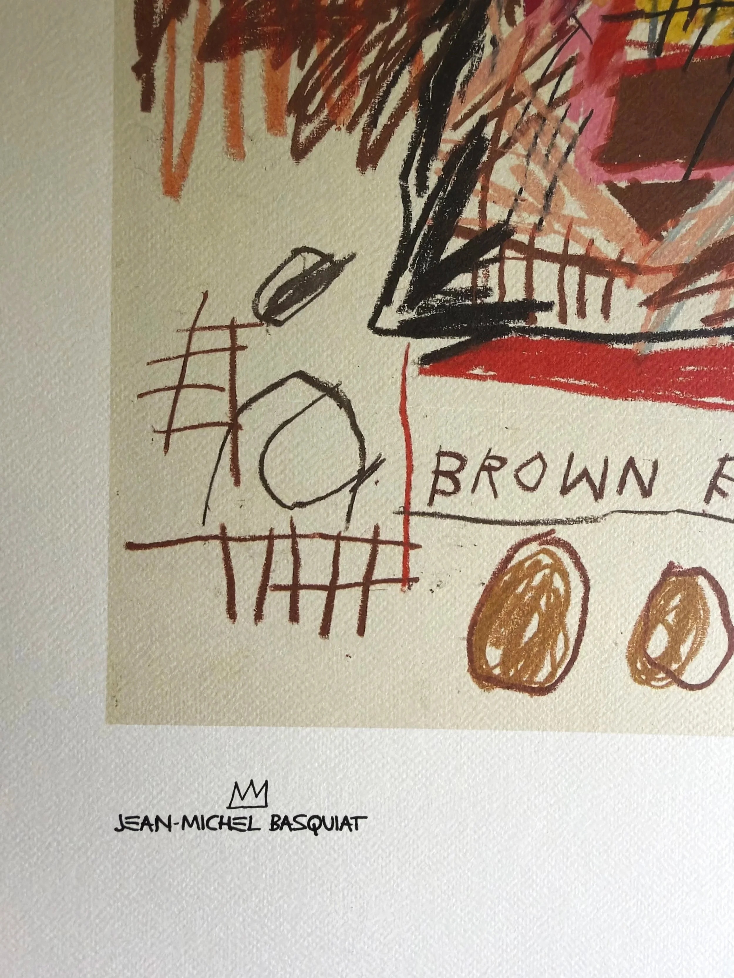 Brown Eggs (94/100) by Jean-Michel Basquiat | Lithograph by Rupert Jasen Smith | Artquia