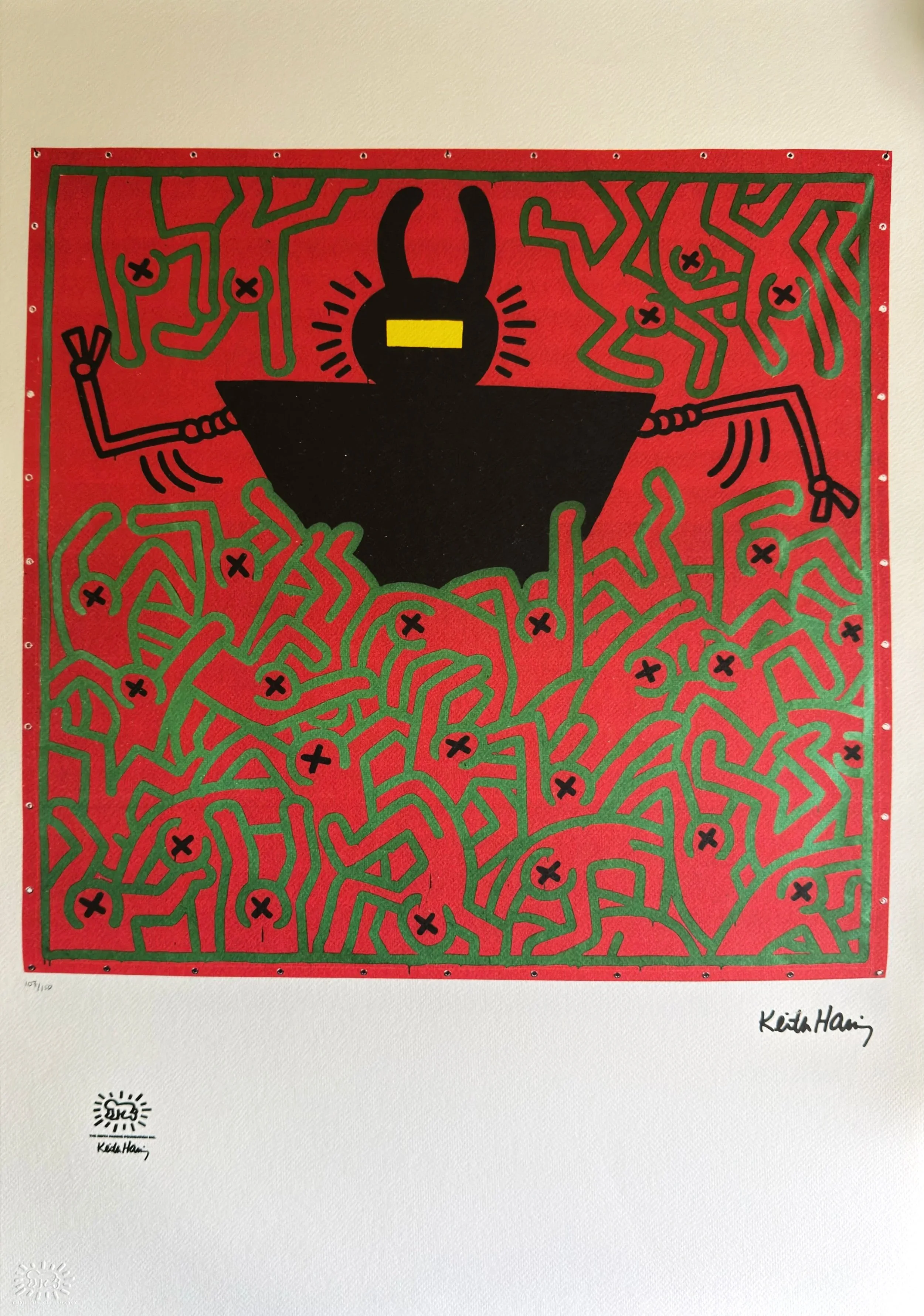 Robot (107/150) by Keith Haring | Keith Haring Foundation | Artquia