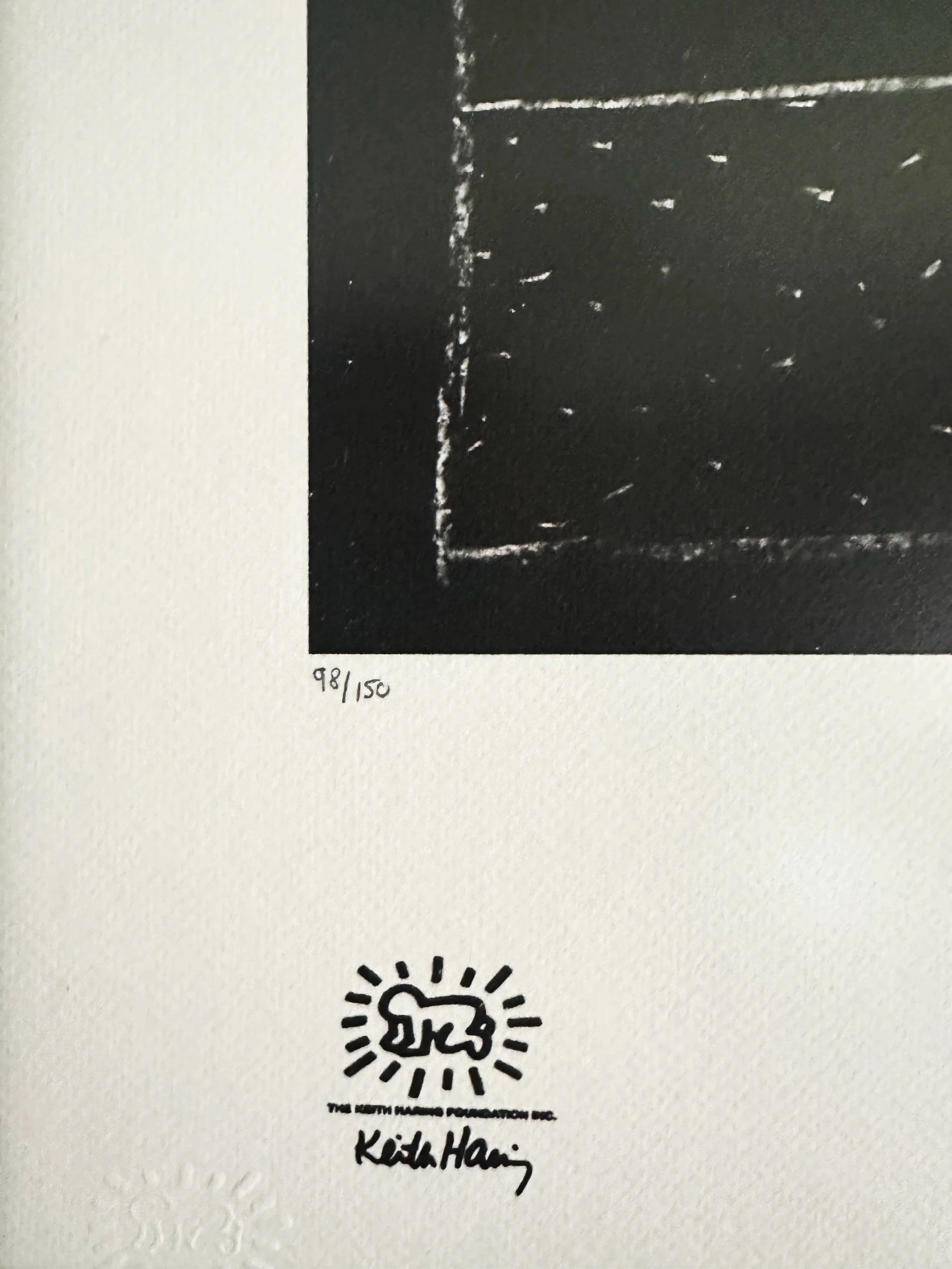 Two Figures and Clock (98/150) by Keith Haring | Artquia