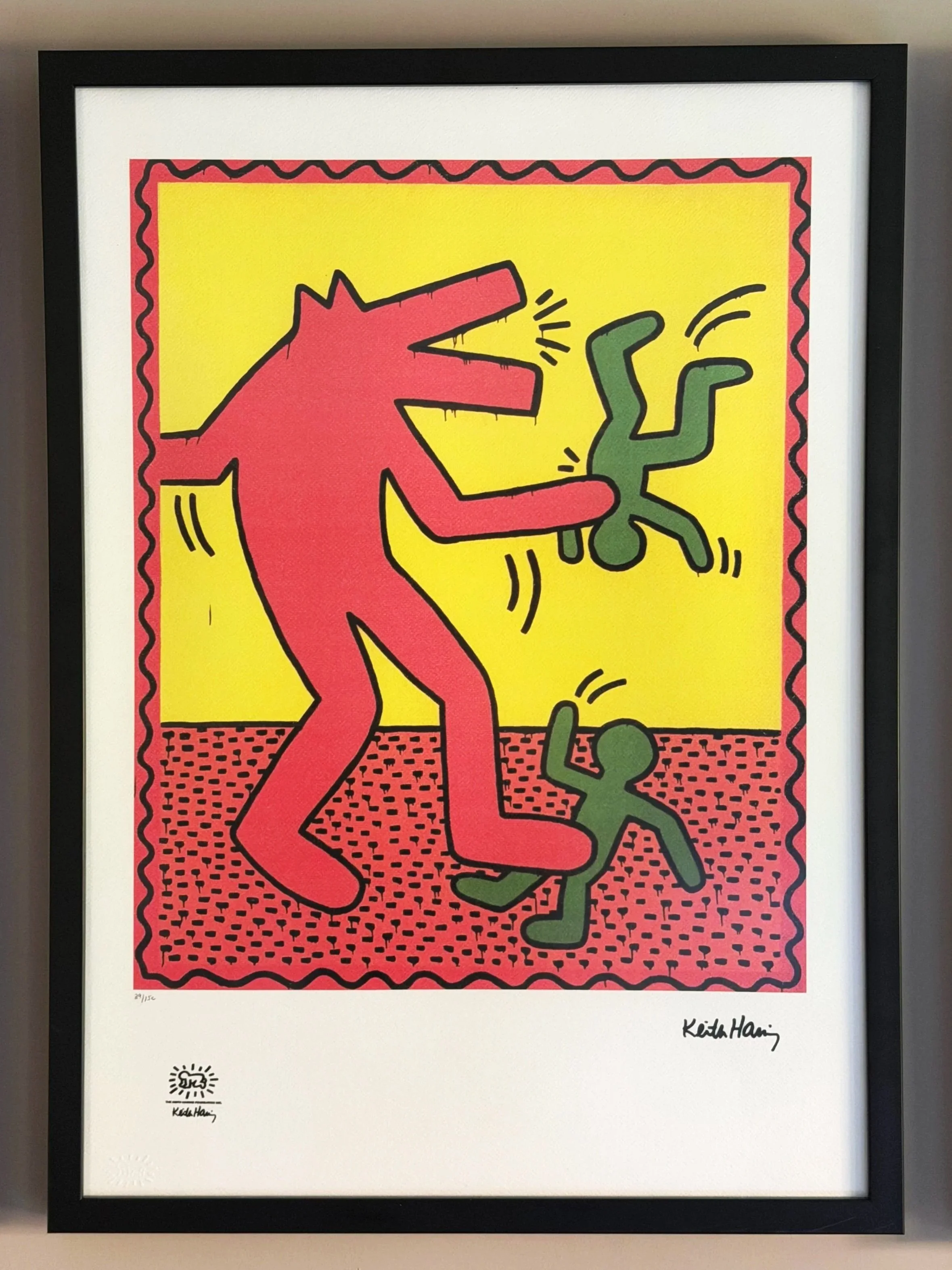 Untitled (Red Dog) (39/150) by Keith Haring | Keith Haring Foundation | Artquia