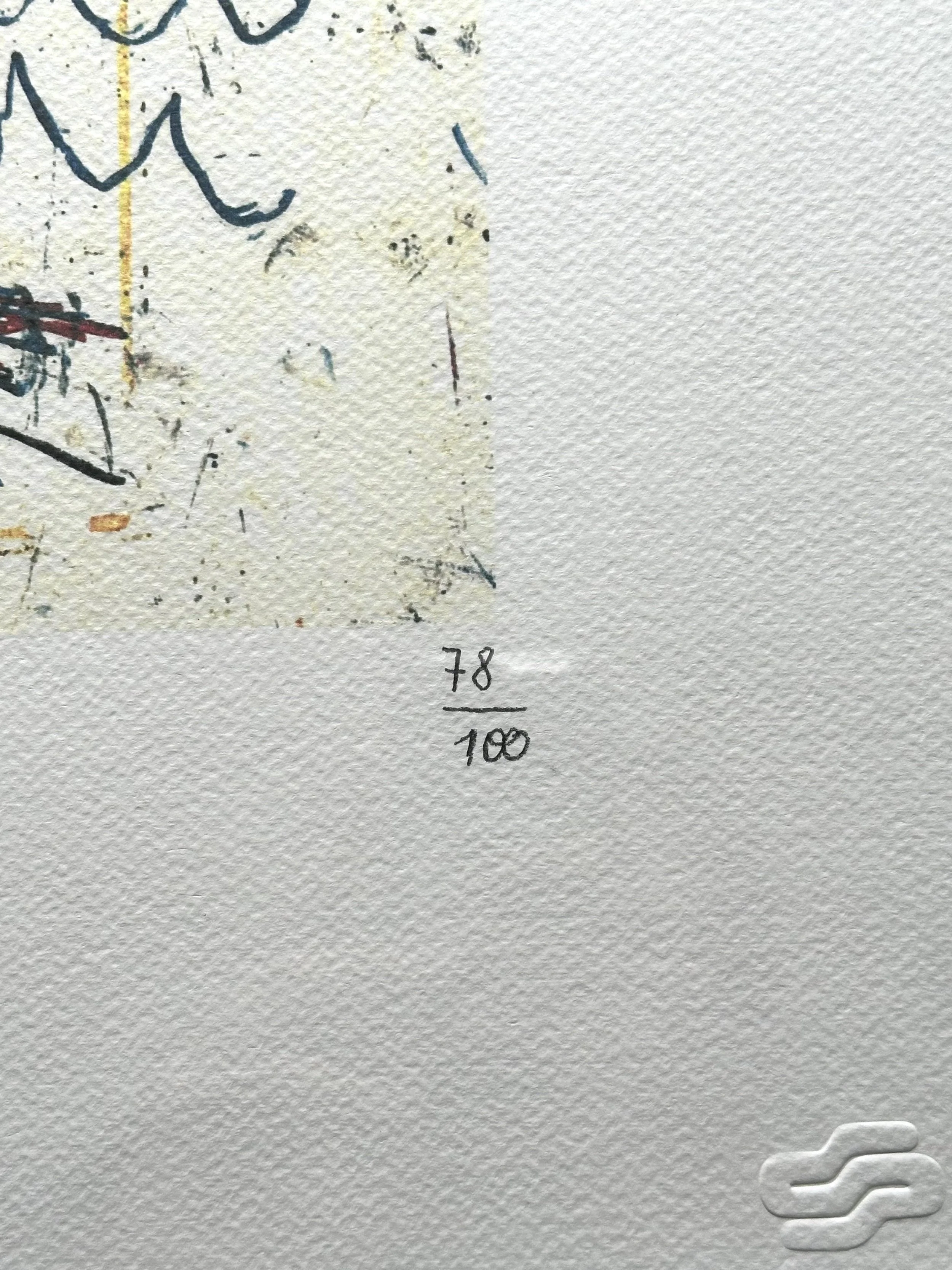 ean-Michel Basquiat Untitled 1982 Lithograph 78/100. Heroic Self-Portrait, Statue of Liberty Reference, Neo-Expressionist Masterpiece, Artquia Vault Collection.