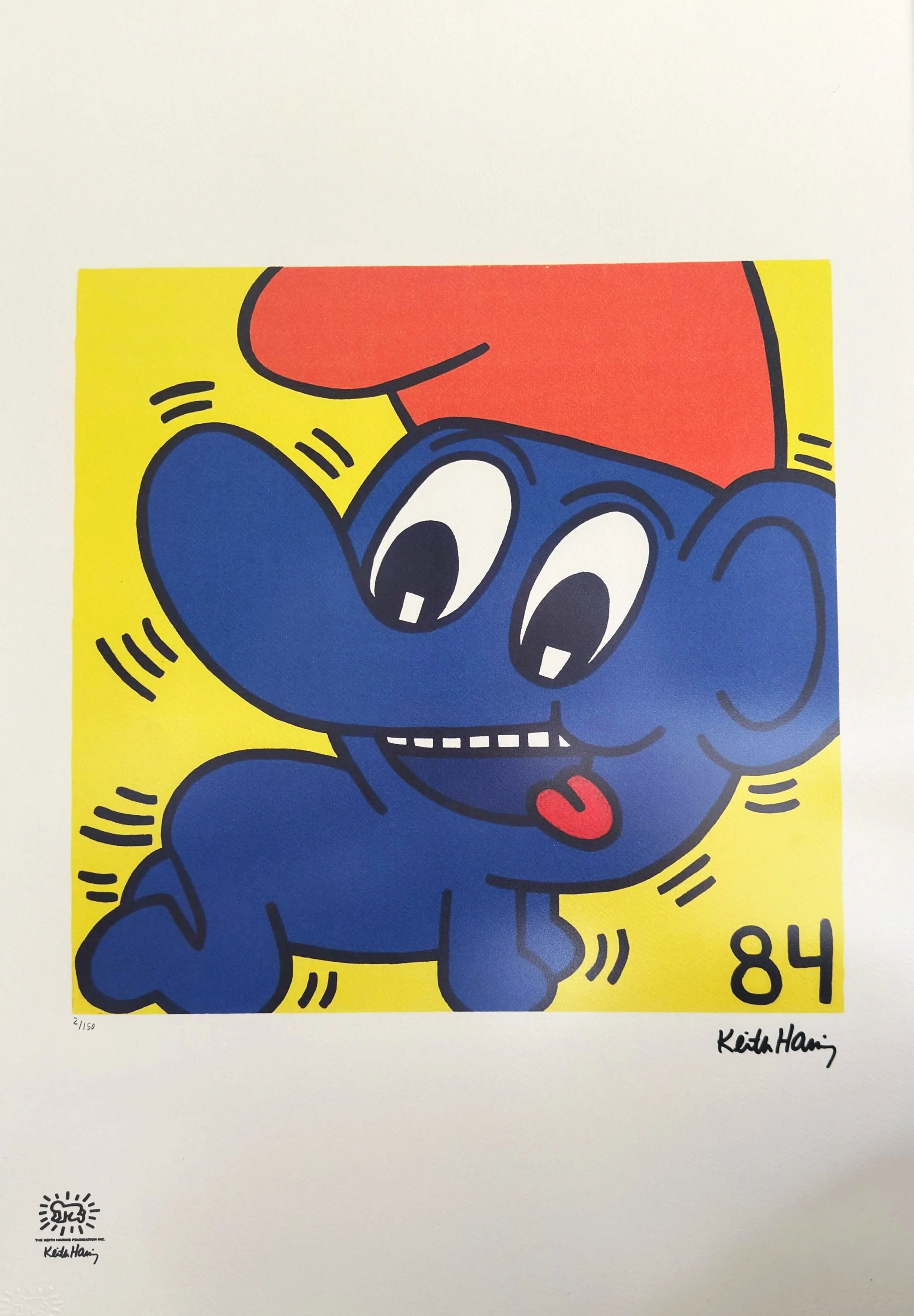 Keith Haring Smurf (2/150) | Keith Haring Foundation | Artquia
