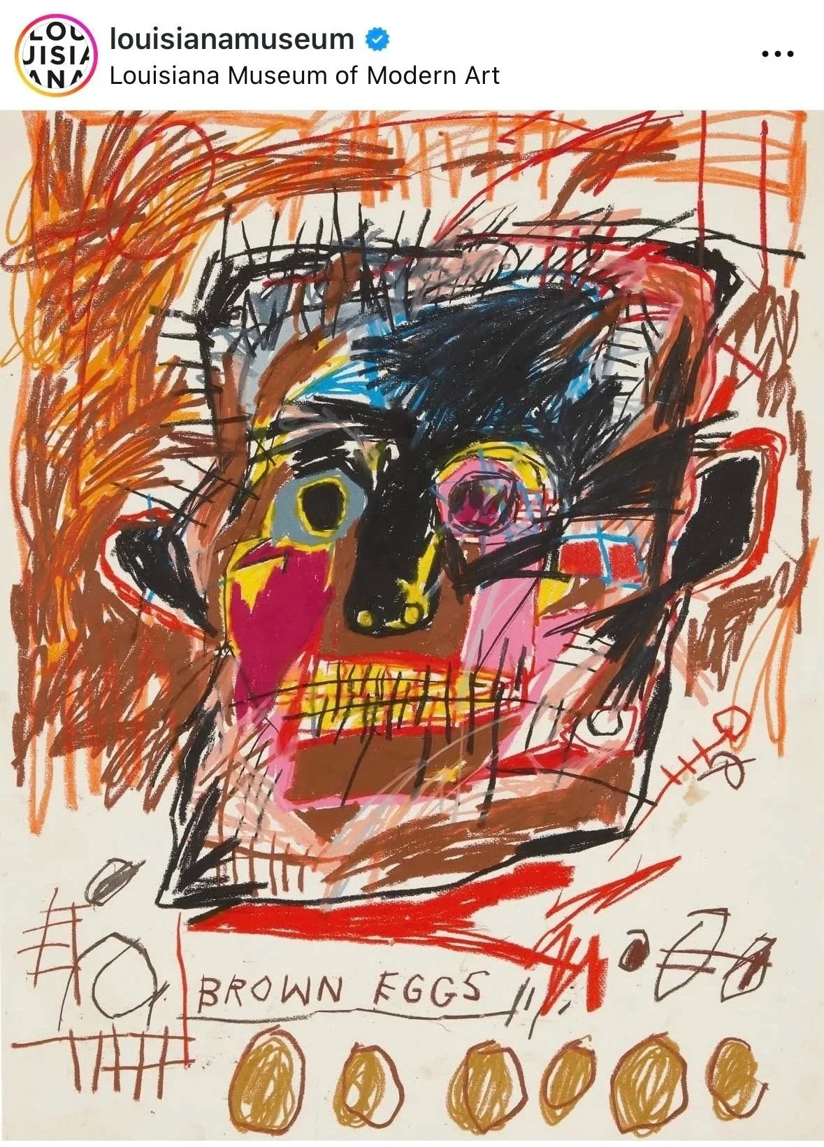 Brown Eggs (94/100) by Jean-Michel Basquiat | Lithograph by Rupert Jasen Smith | Artquia
