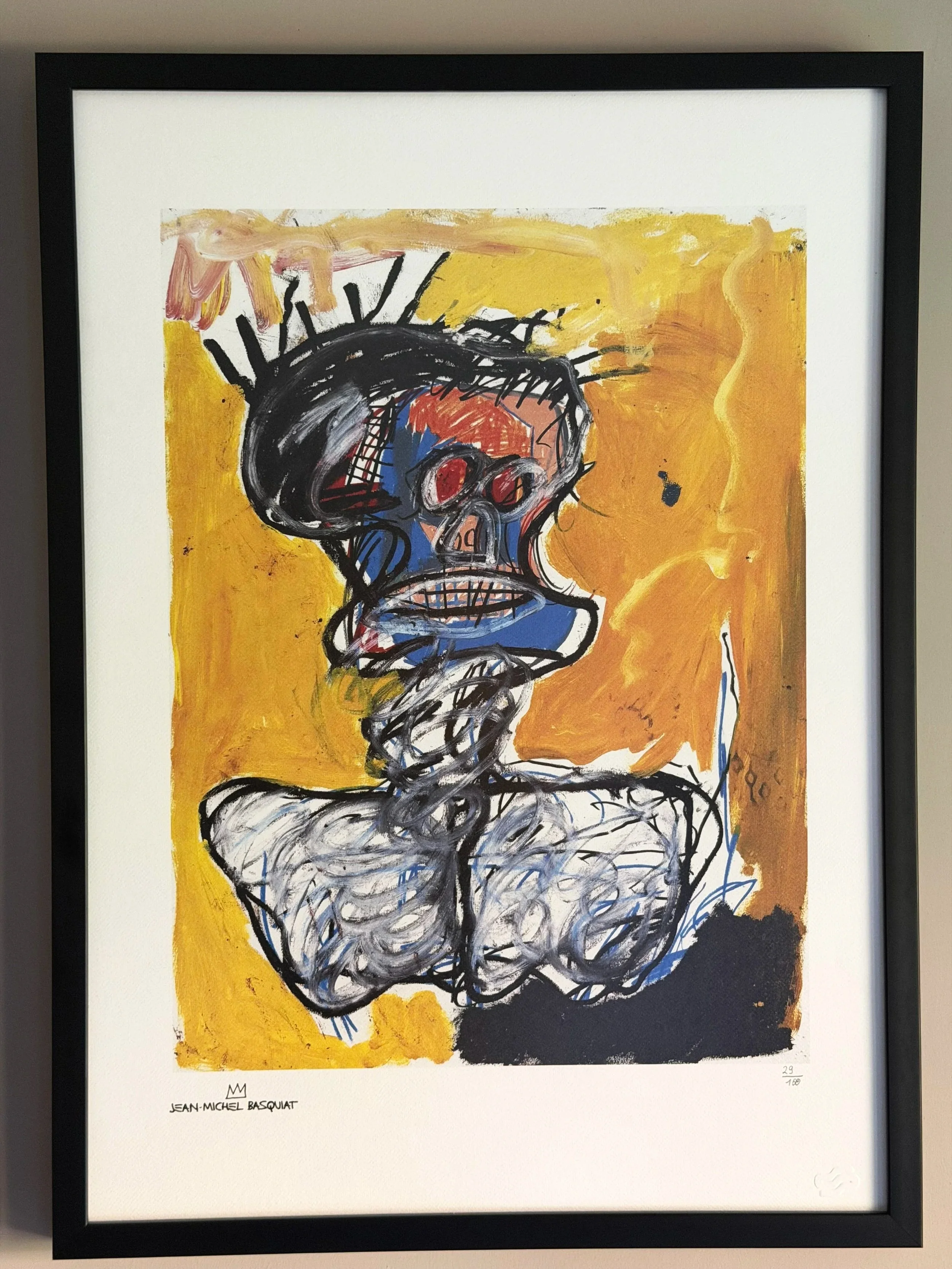 Untitled (Head) (29/100) by Jean-Michel Basquiat | Lithograph by Rupert Jasen Smith | Artquia
