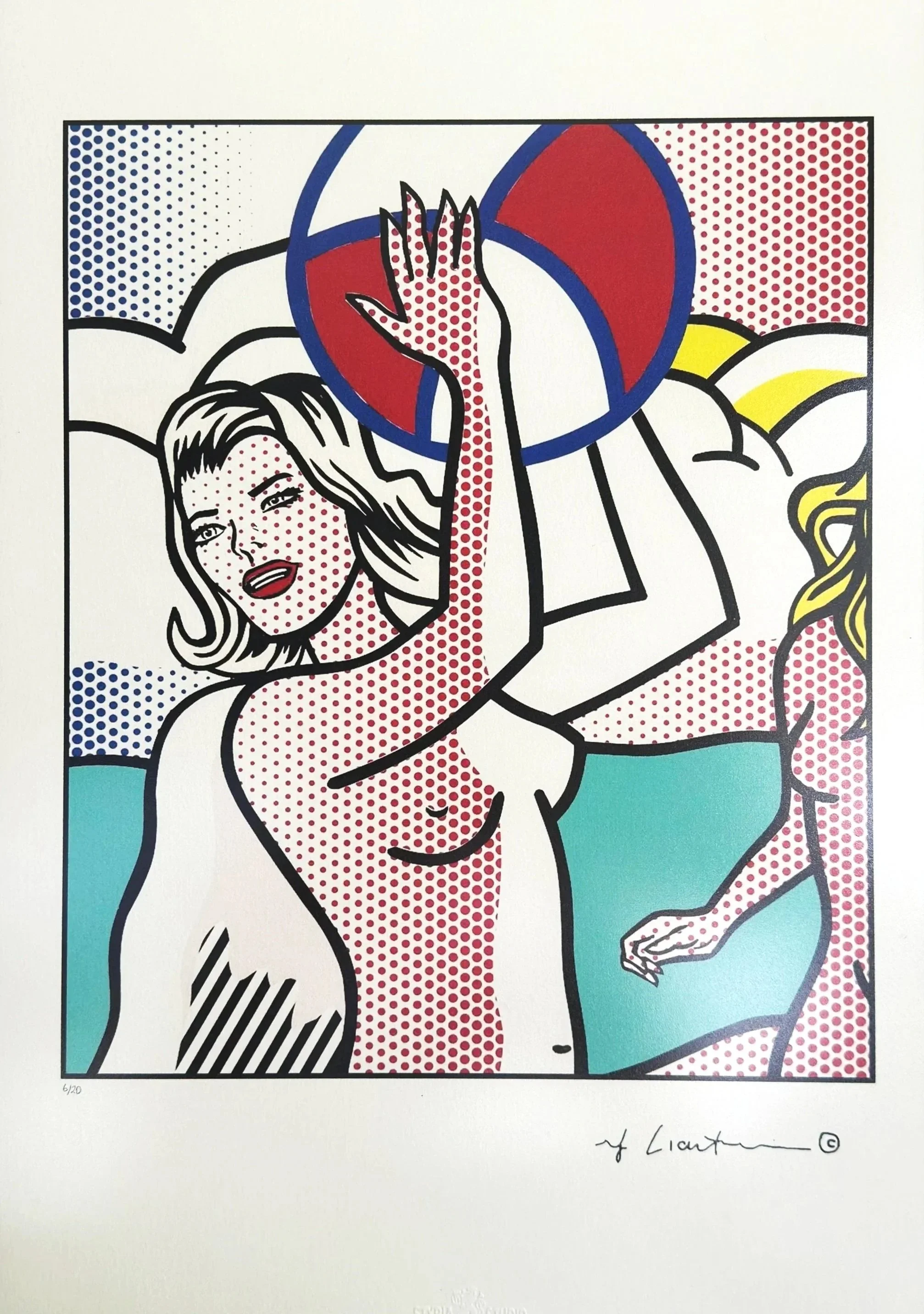 Nude with Beach Ball (6/20) by Roy Lichtenstein | Leo Castelli | Artquia