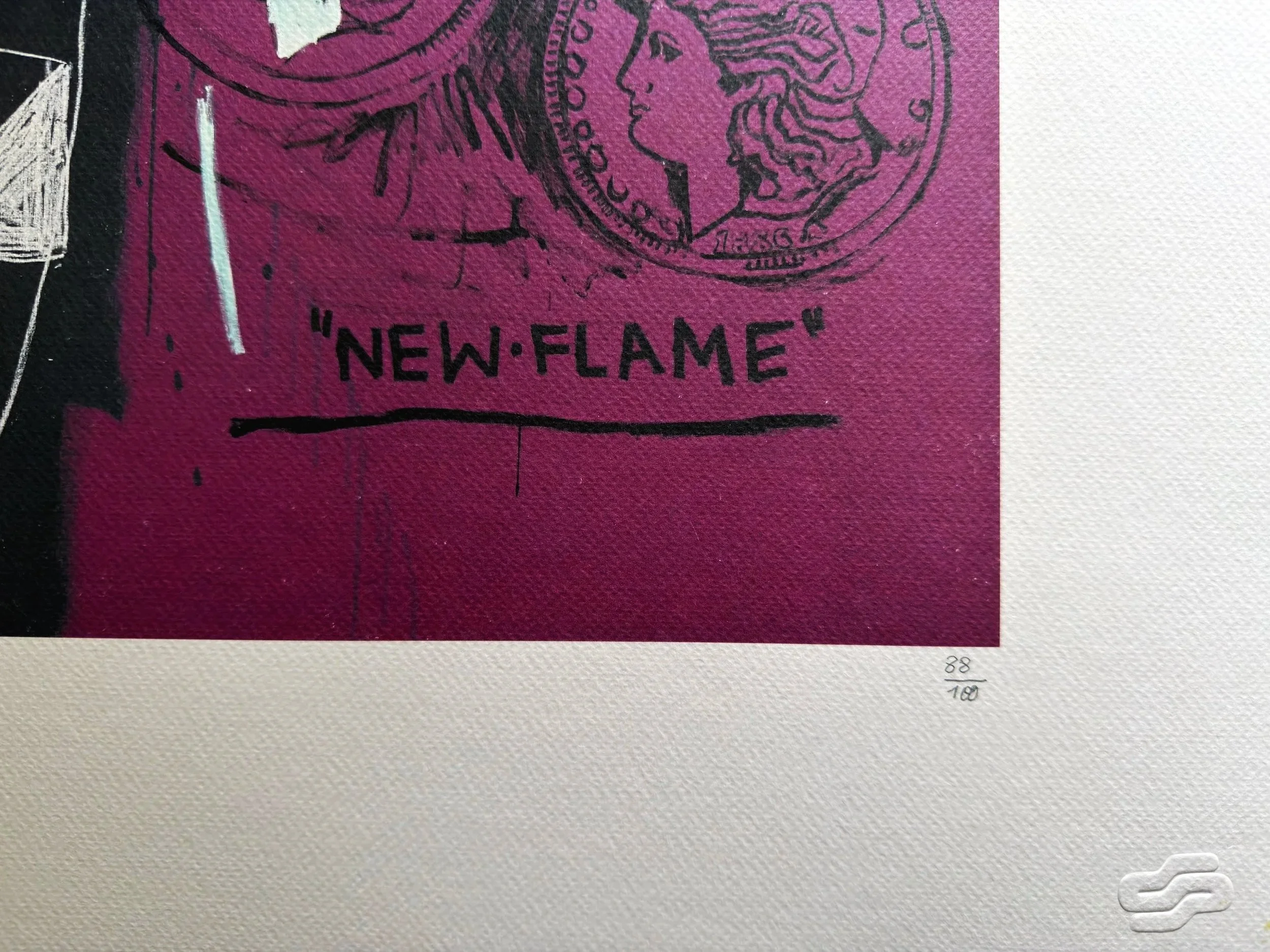 New Flame (88/100) by Jean-Michel Basquiat & Andy Warhol | Lithograph by Rupert Jasen Smith | Artquia
