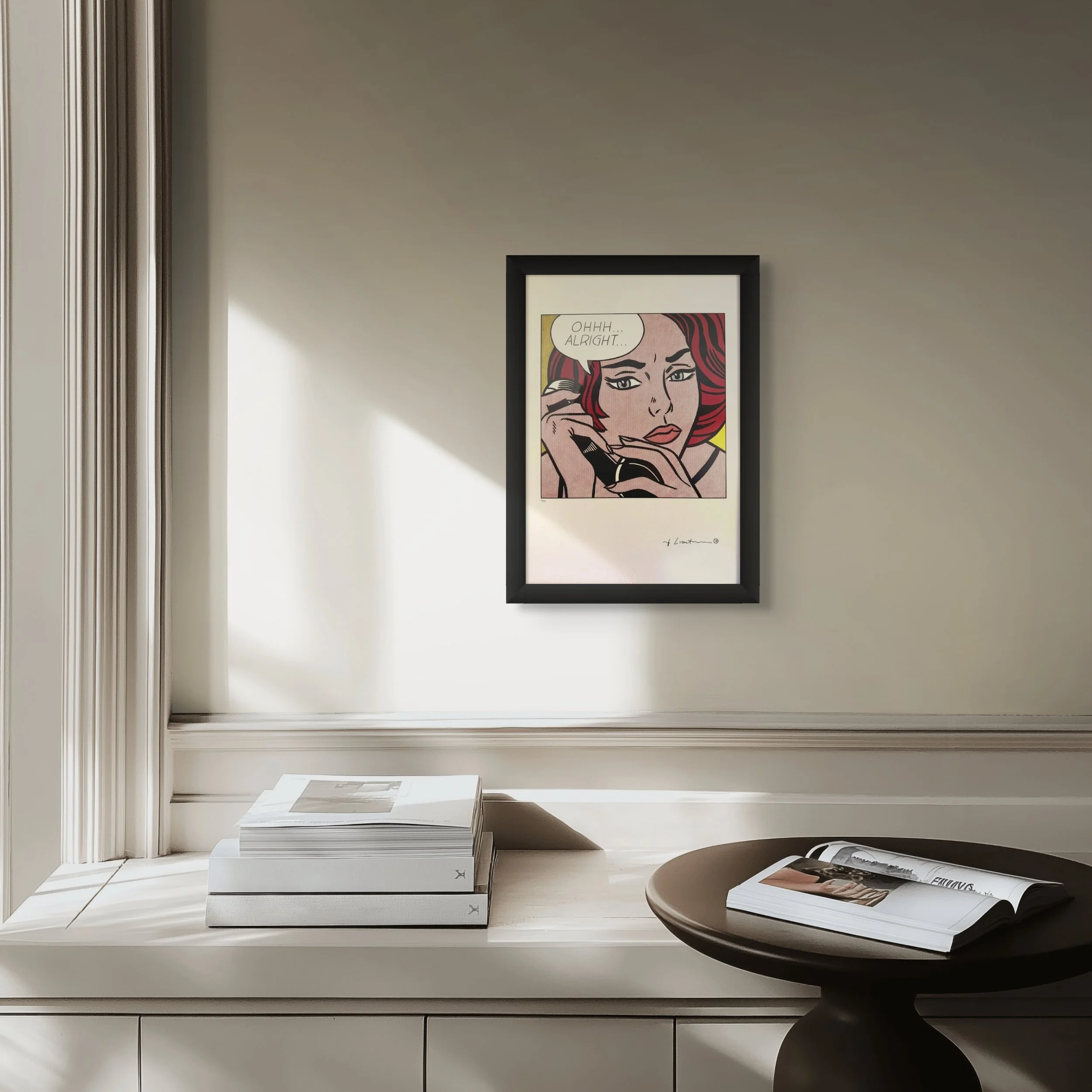 Ohhh... Alright... - Roy Lichtenstein - Edition No: 4/20