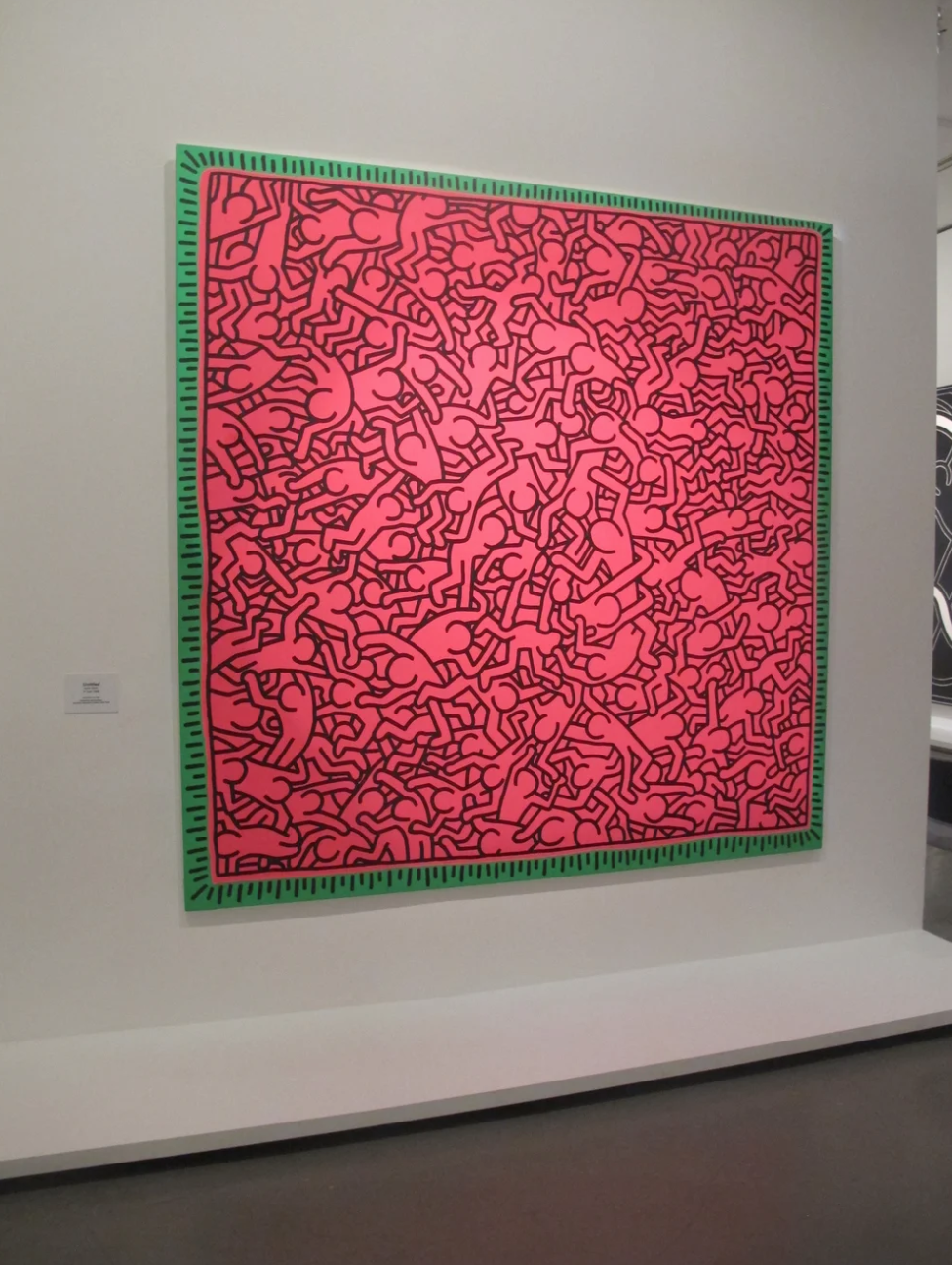 Untitled (Crowd in Red) (39/150) by Keith Haring | Keith Haring Foundation | Artquia